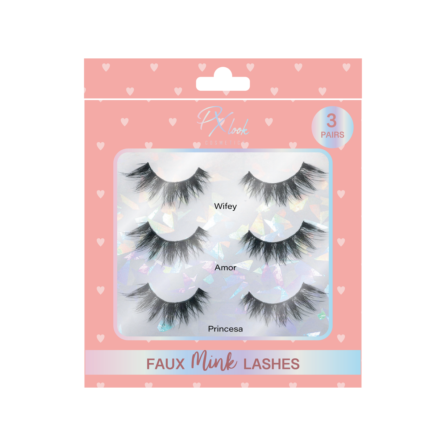 3 Pair Faux Mink Lashes Set for Dramatic or Natural Look