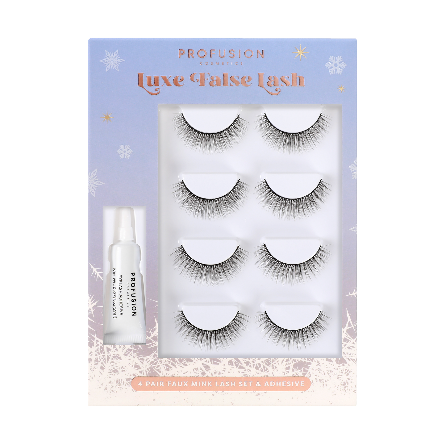 4 Pair Luxe False Lash Set