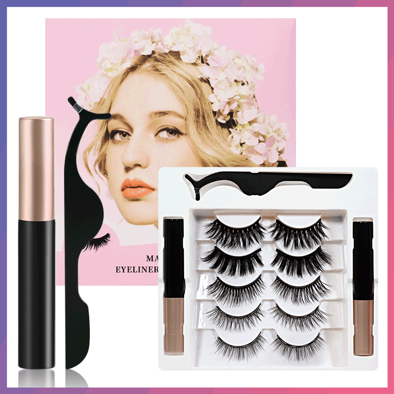 5-Pair Essential Magnetic False Eyelash Set