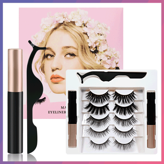 5-Pair Essential Magnetic False Eyelash Set