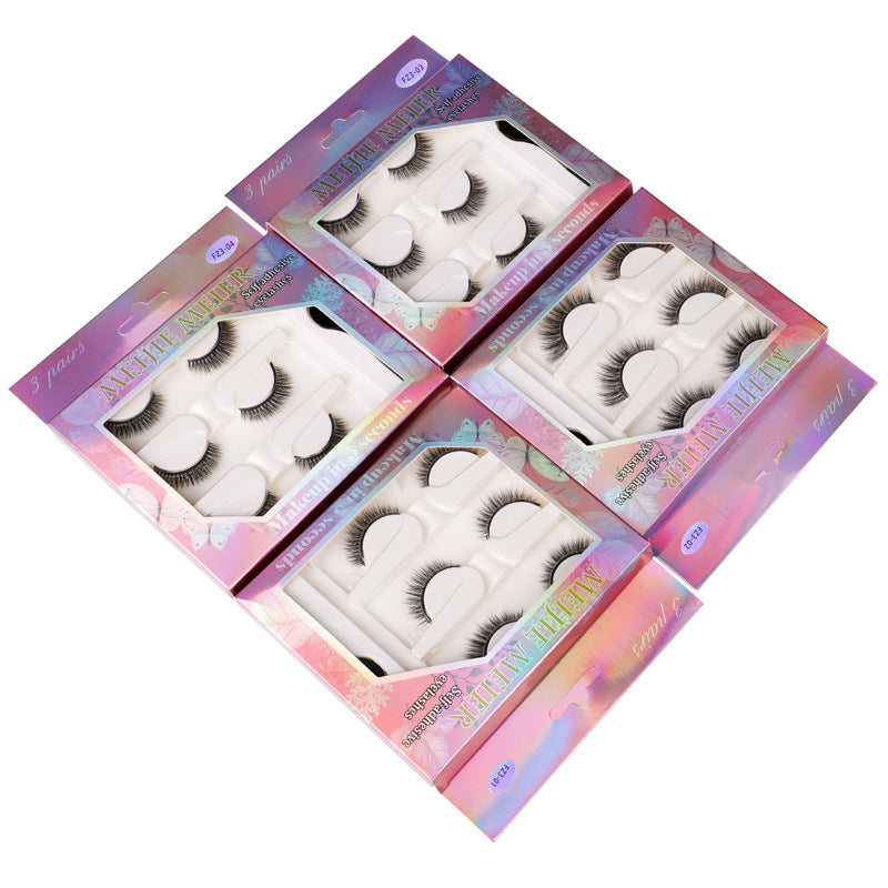 3 Pairs Self-Adhesive False Eyelashes