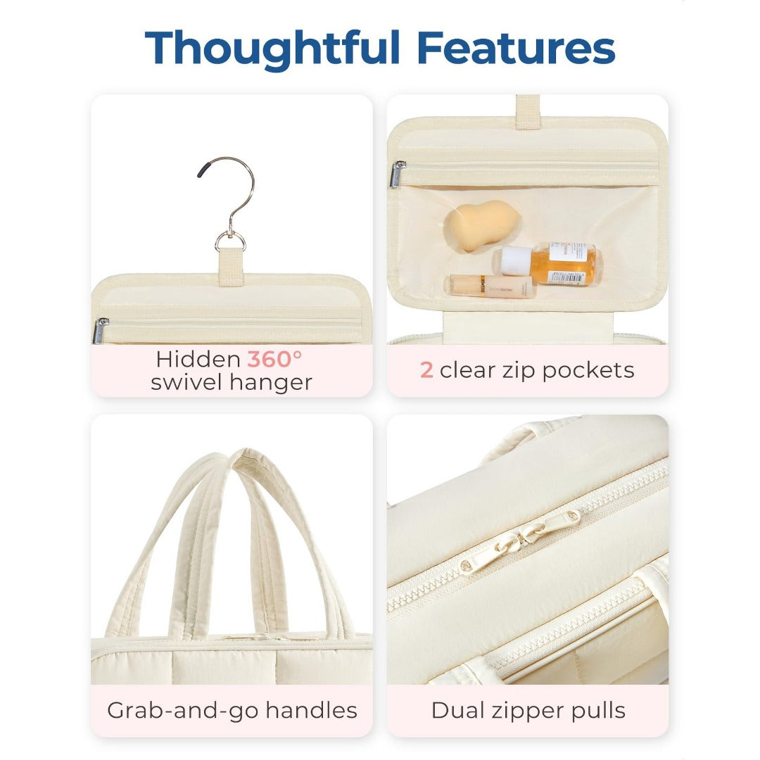 Travel Toilet Bag with Jewelry Storage Compartment