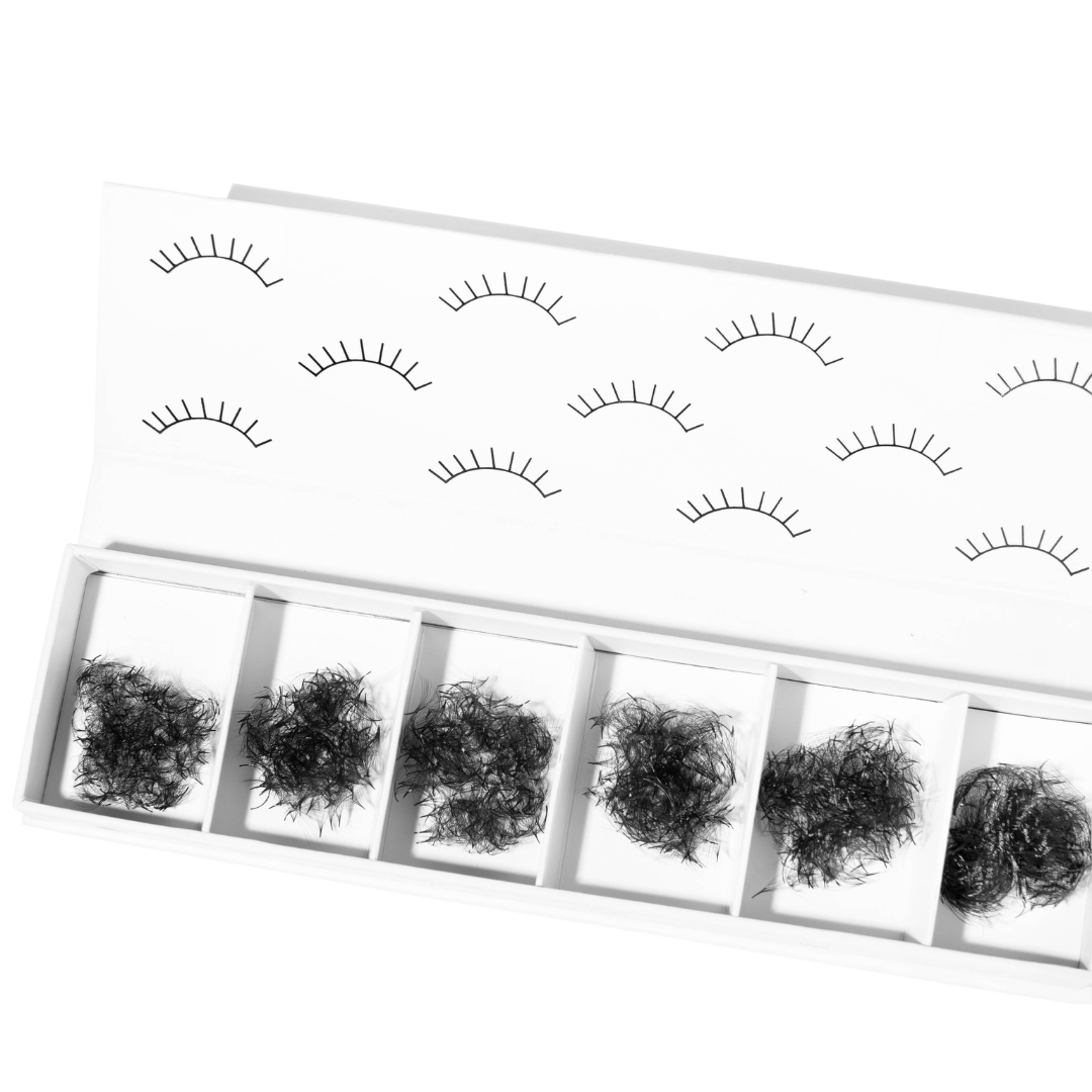 6D, .07, Handmade Loose Fans (1500/6 Length Mix)