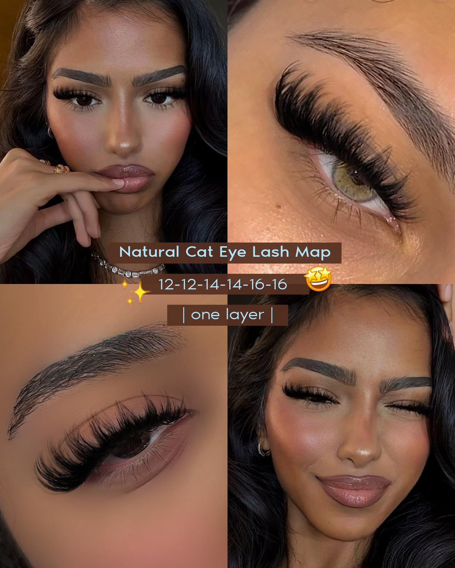 Manga Pre-Mapped Volume Wispy Spike Lash Clusters