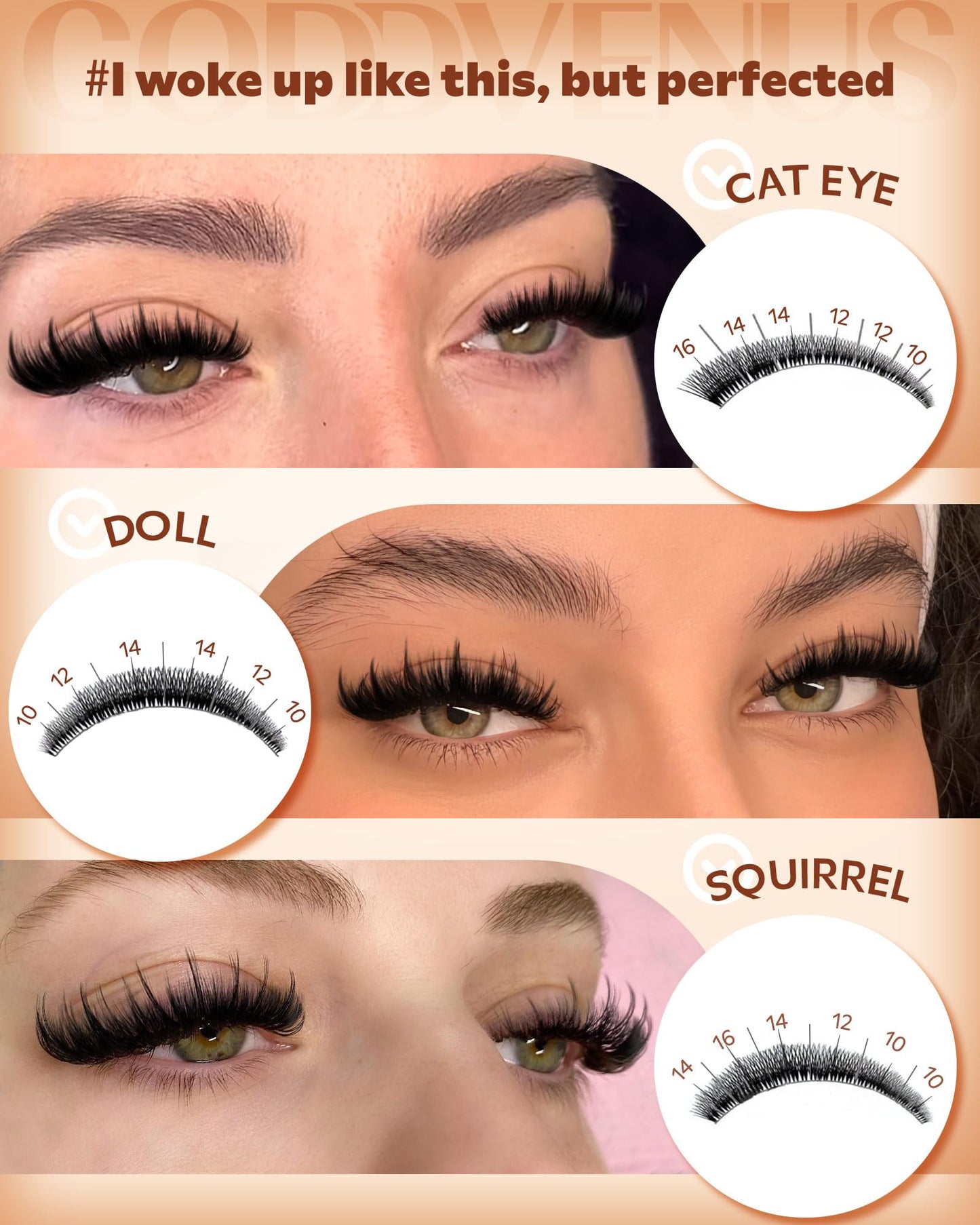 Manga Pre-Mapped Volume Wispy Spike Lash Clusters