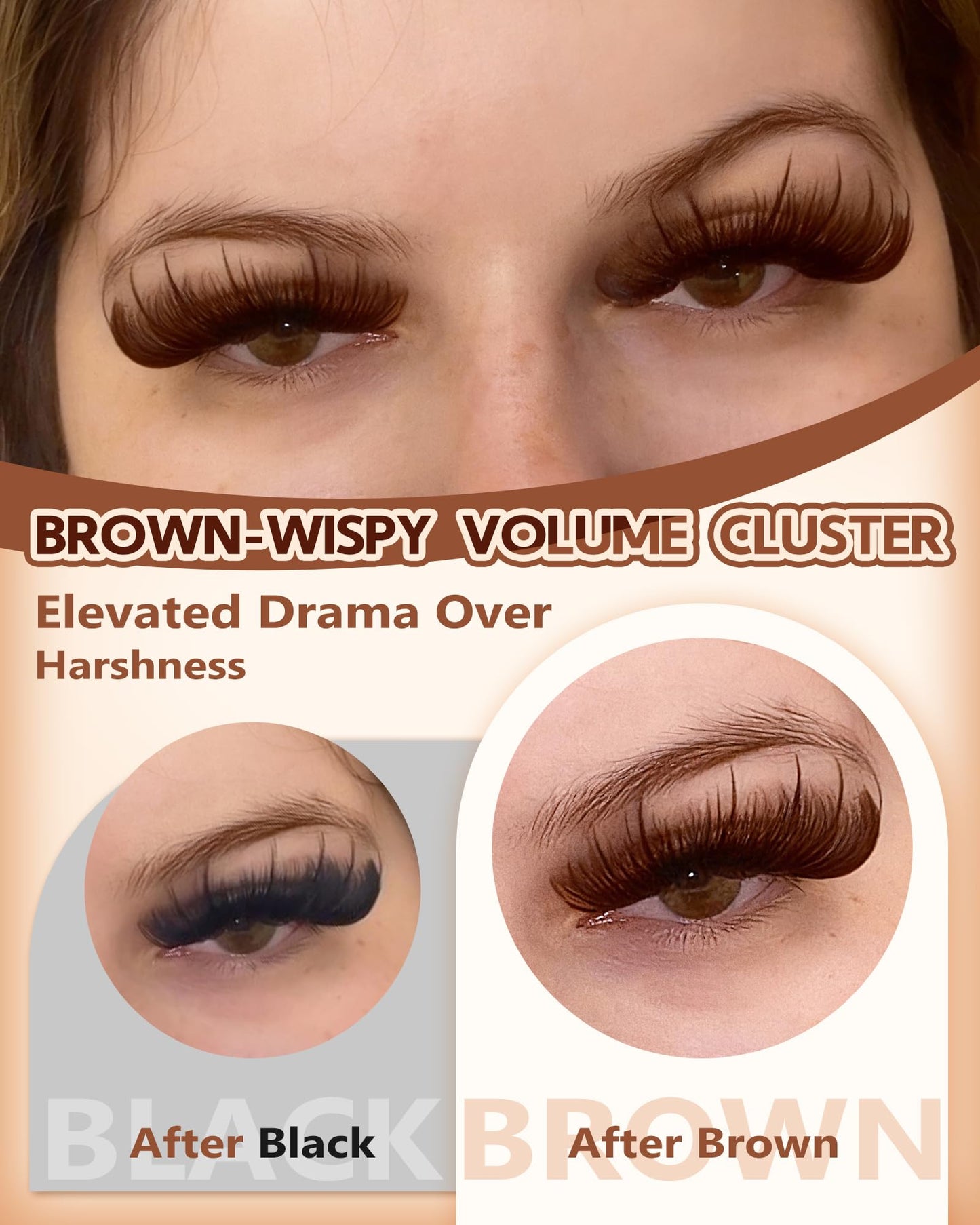 Manga Pre-Mapped Volume Wispy Spike Lash Clusters