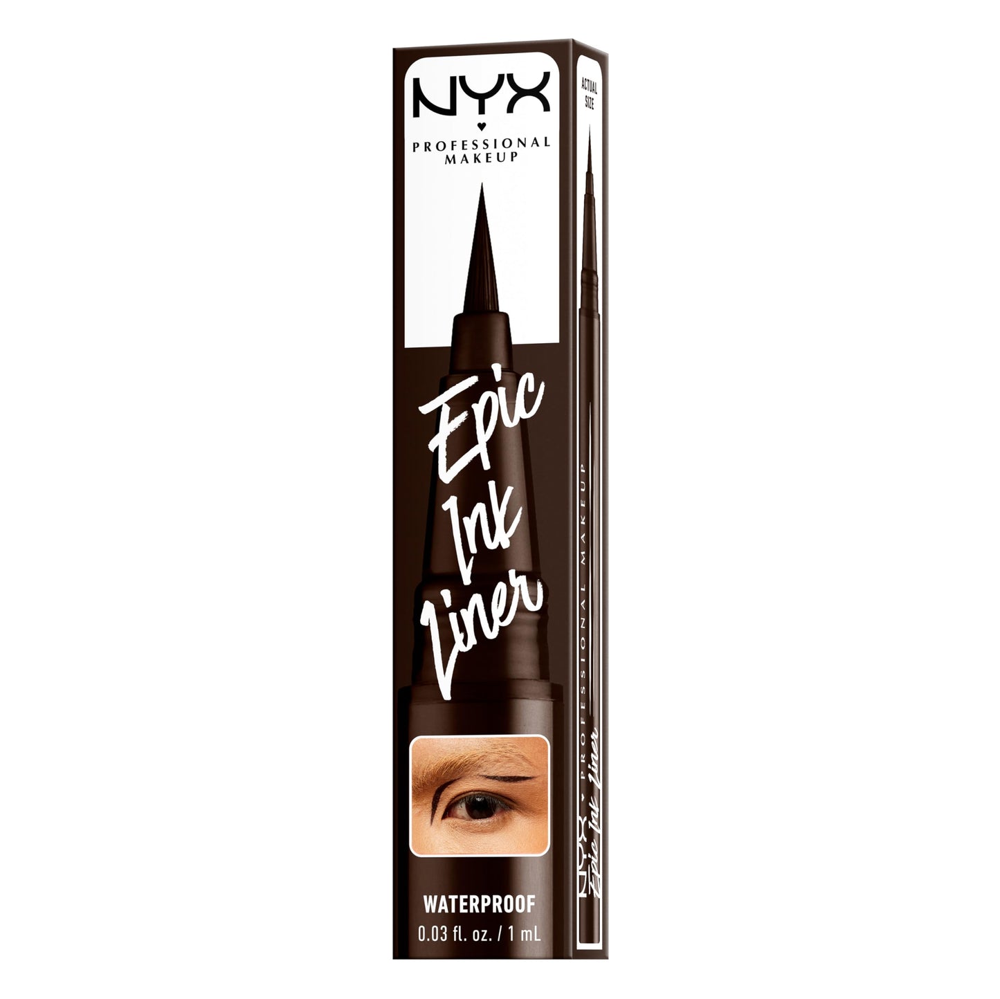NYX PROFESSIONAL MAKEUP Epic Ink Eyeliner with Up To 24HR Wear, Black