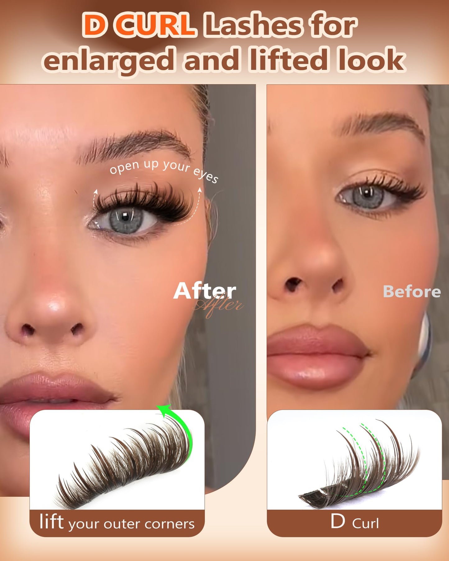 Manga Pre-Mapped Volume Wispy Spike Lash Clusters