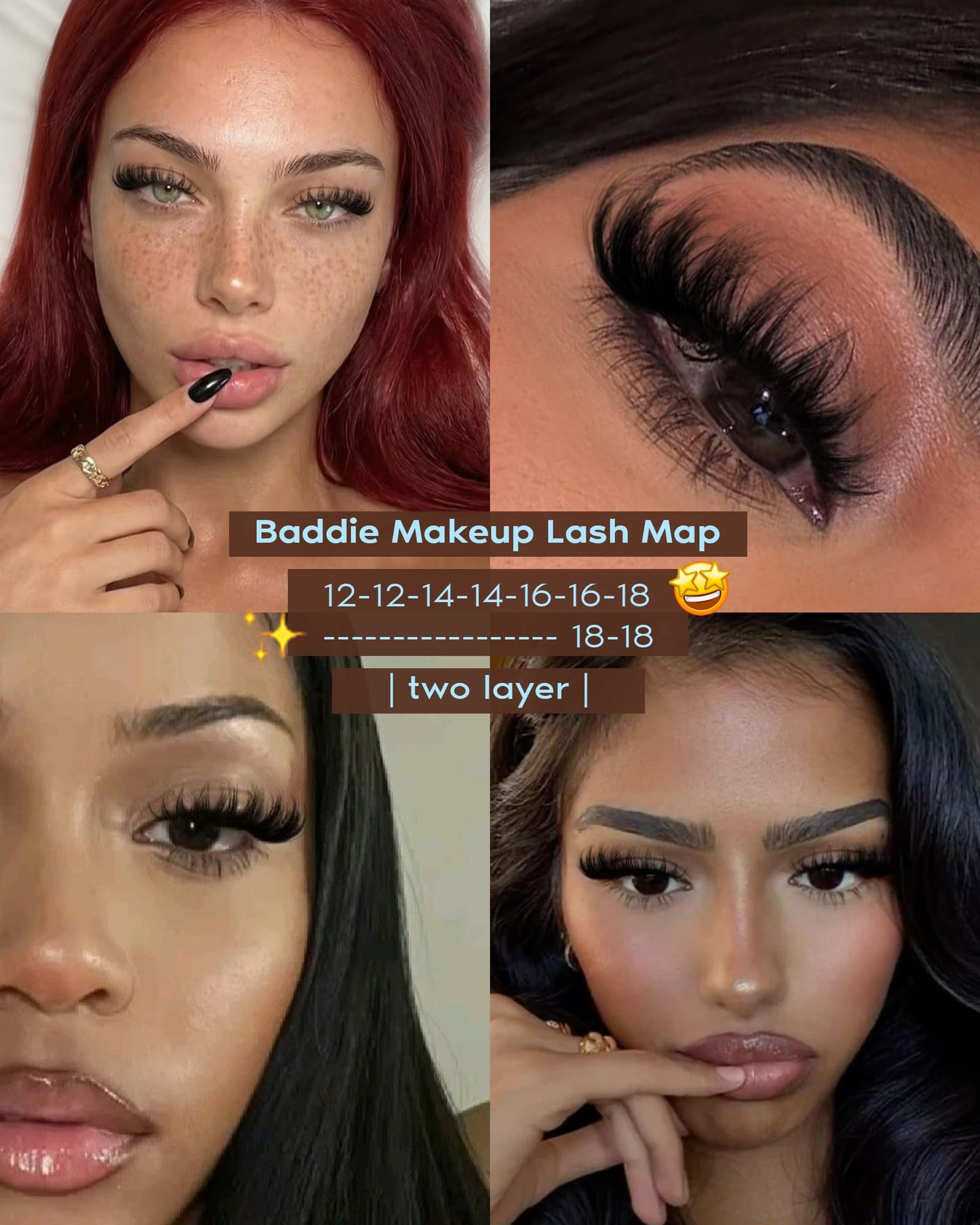 Manga Pre-Mapped Volume Wispy Spike Lash Clusters