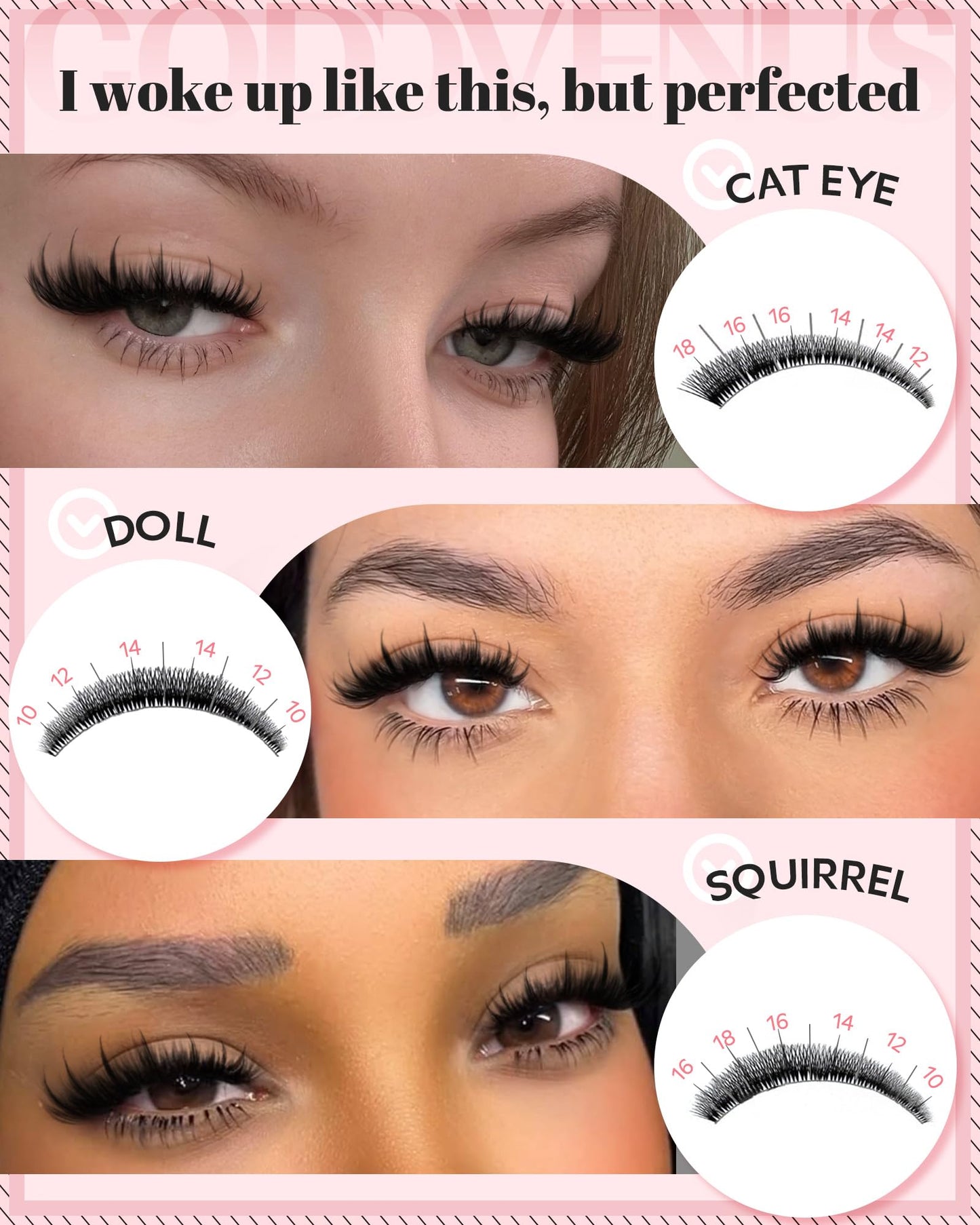 Manga Pre-Mapped Volume Wispy Spike Lash Clusters