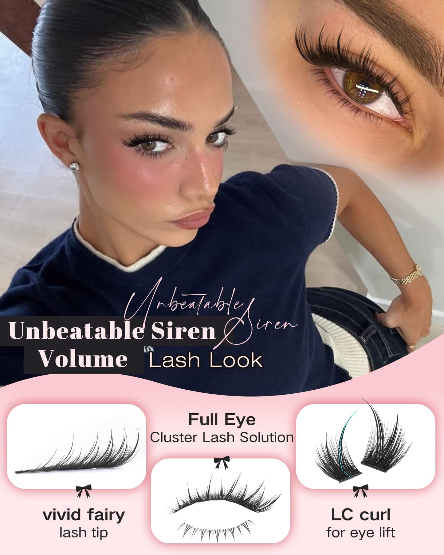 Manga Pre-Mapped Volume Wispy Spike Lash Clusters