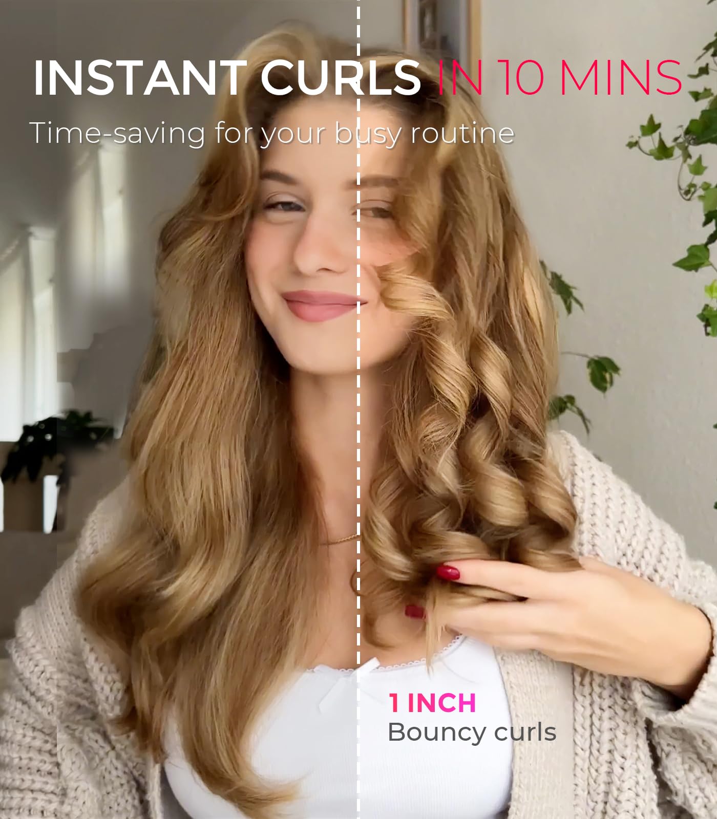 TYMO Automatic Rotating Curling Iron, TYMO CURLPRO Beach Waves Hair Curler