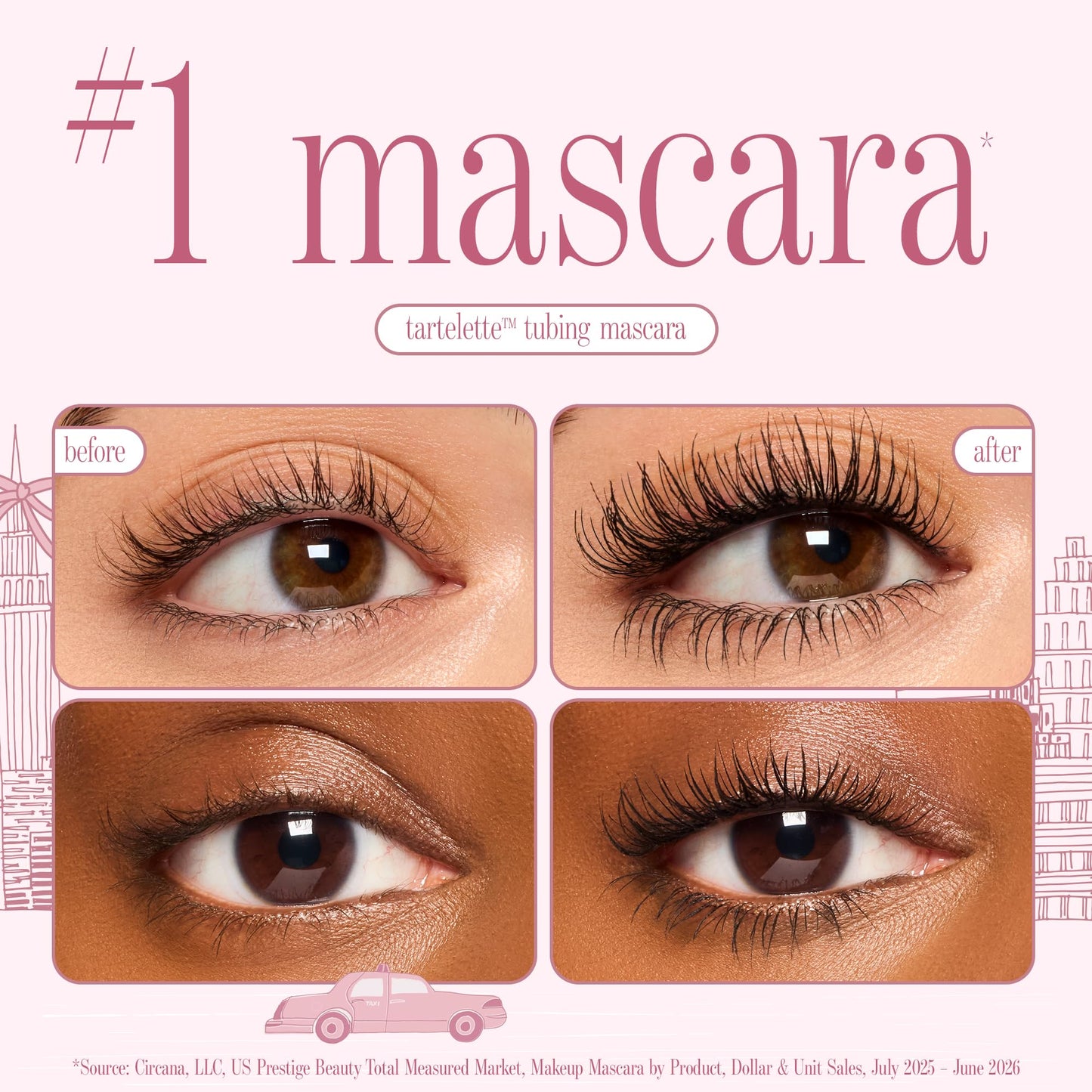 tarte tartelette tubing mascara – Lash Extensions in a Tube, Easy-to-Remove Eye Makeup, Clinically Proven to Volumize & Curl, 24Hr Smudge-Proof Longwear, vegan & cruelty-free