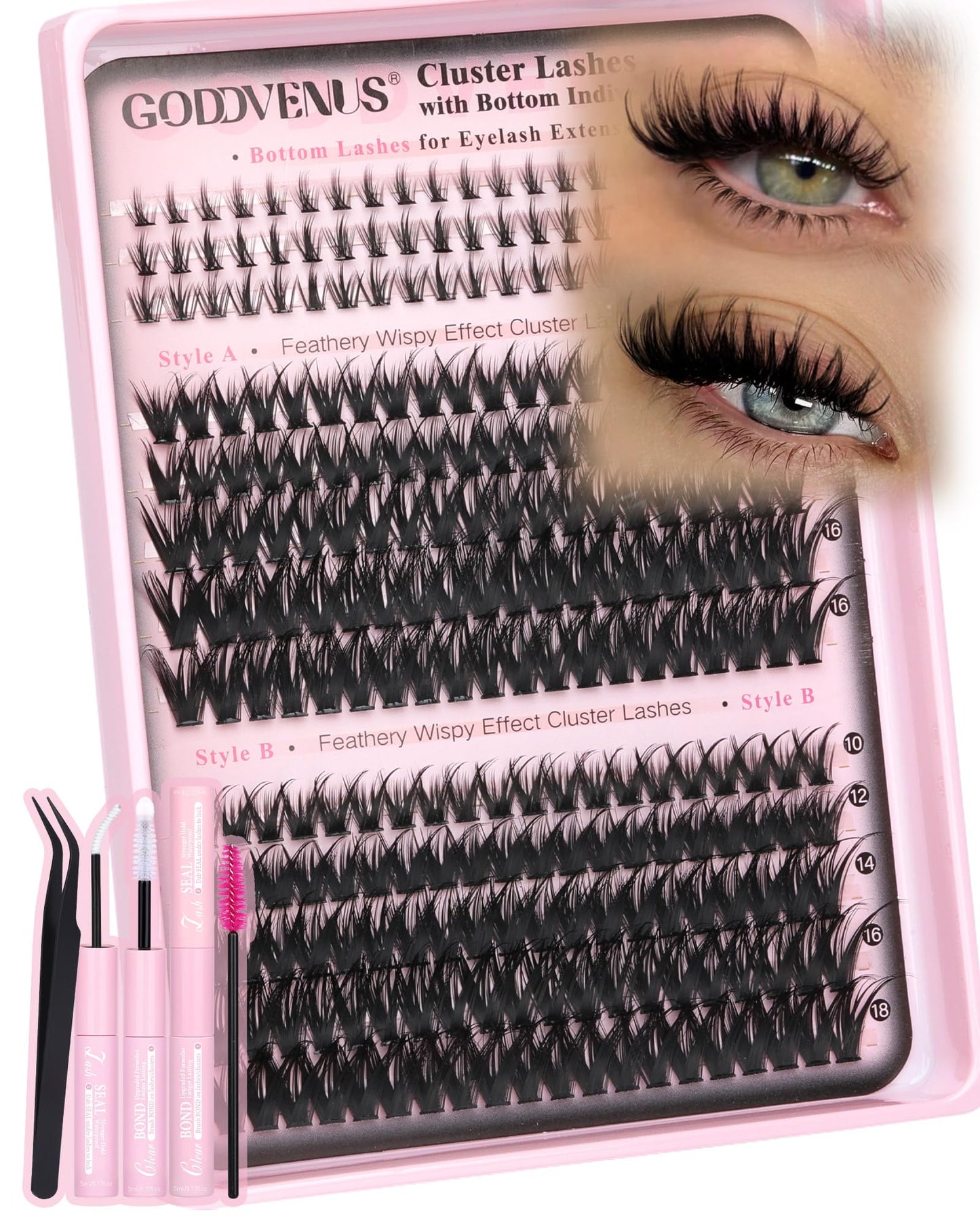 DIY Wispy Natural Lash Clusters