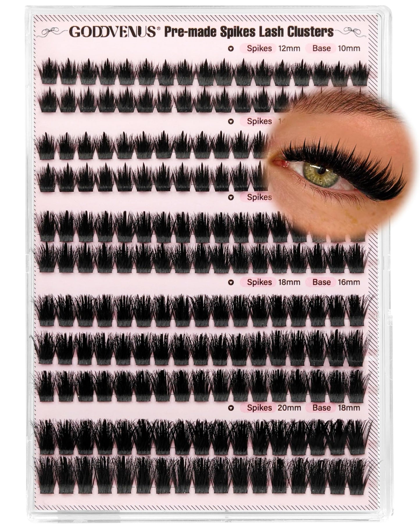 Manga Pre-Mapped Volume Wispy Spike Lash Clusters