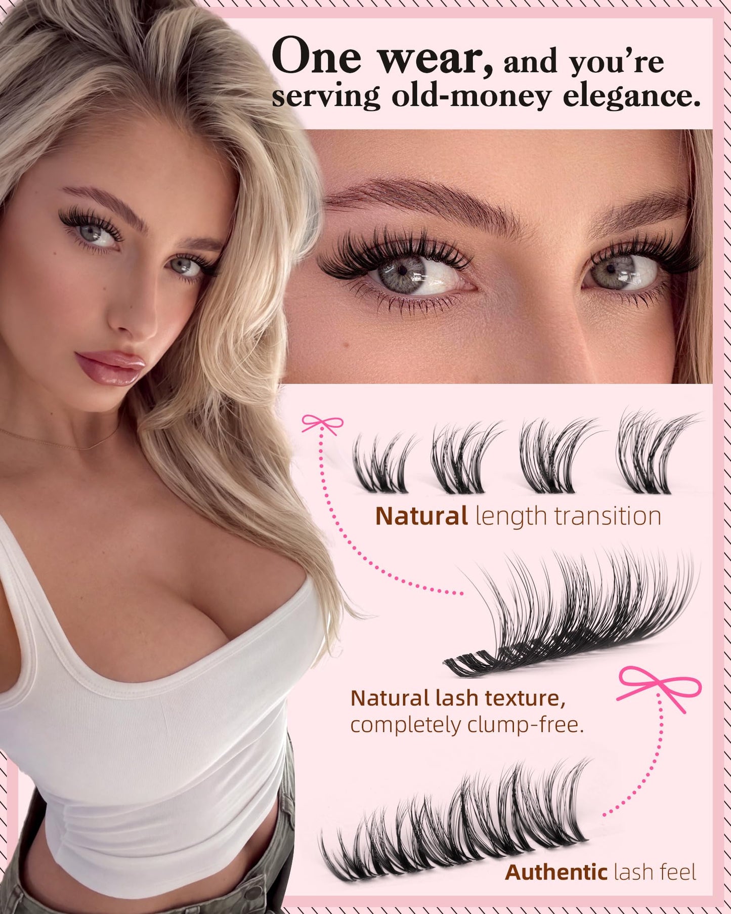 DIY Wispy Natural Lash Clusters