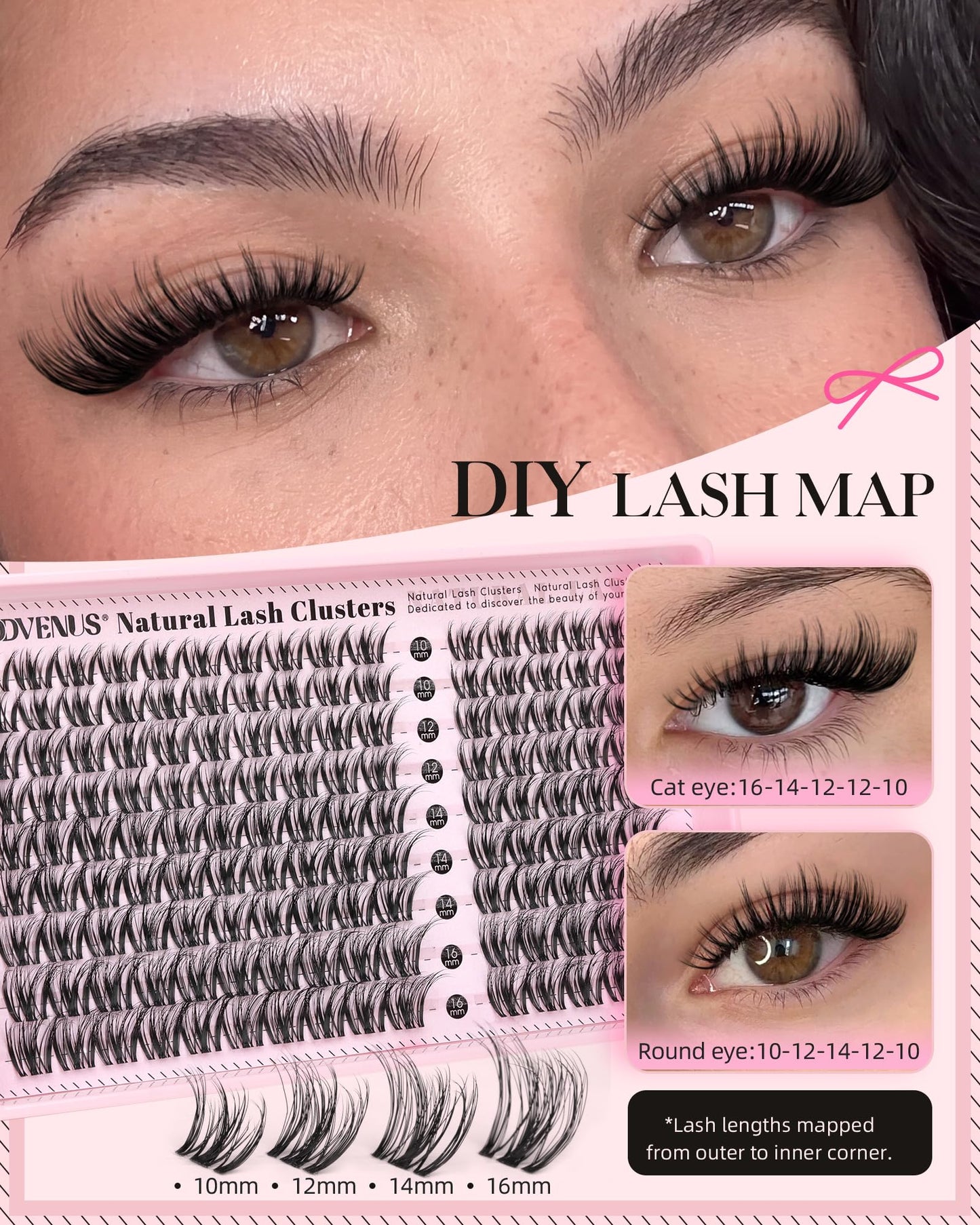 DIY Wispy Natural Lash Clusters