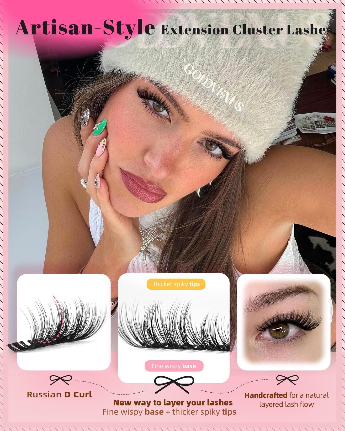 DIY Wispy Natural Lash Clusters