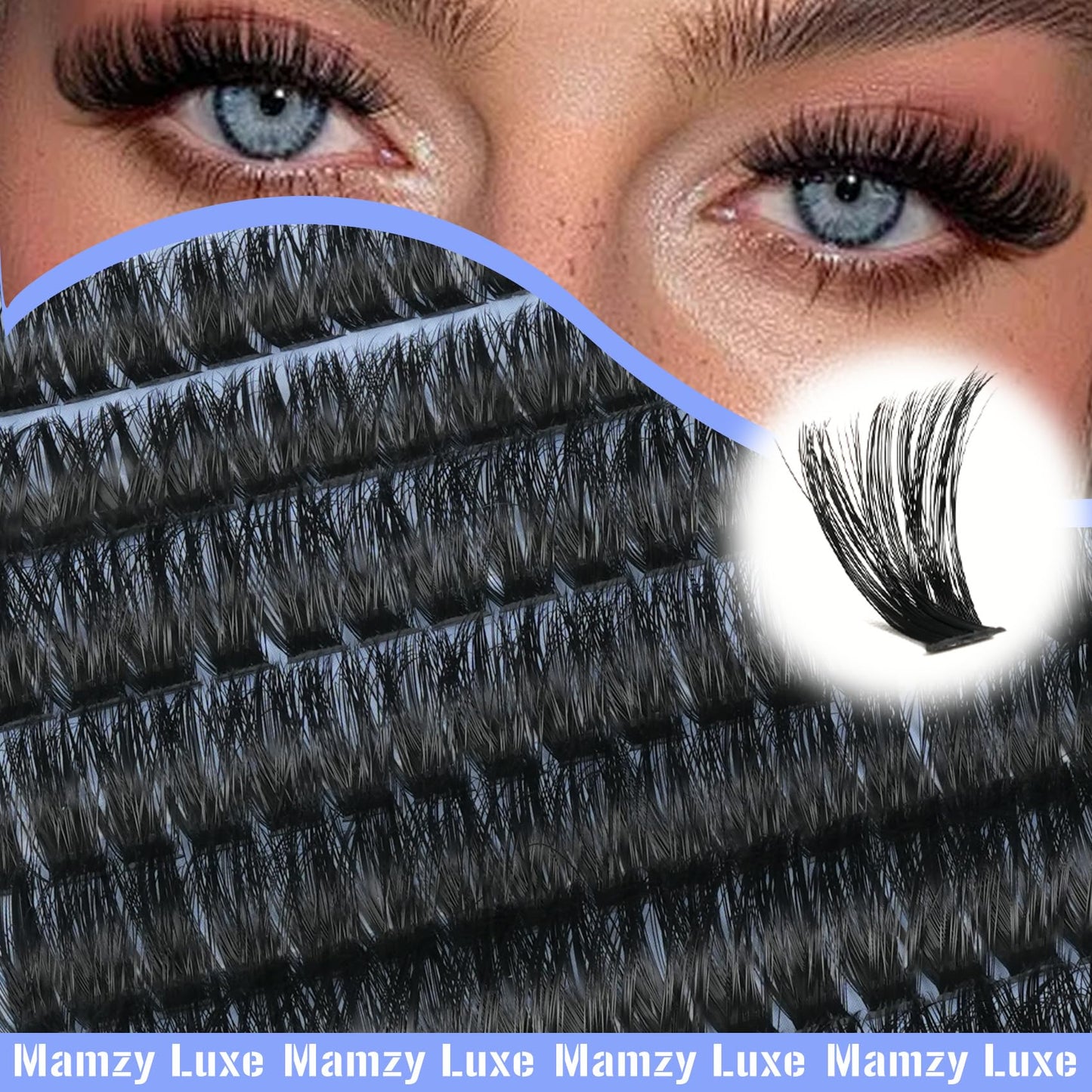 Lash Clusters 708PCS Cluster Eyelash Extensions 10-16MM Wispy Lashes Clusters 30+40+50+60+80+100D Eyelash Clusters Mix Daily Look Fake Eyelashes Extension