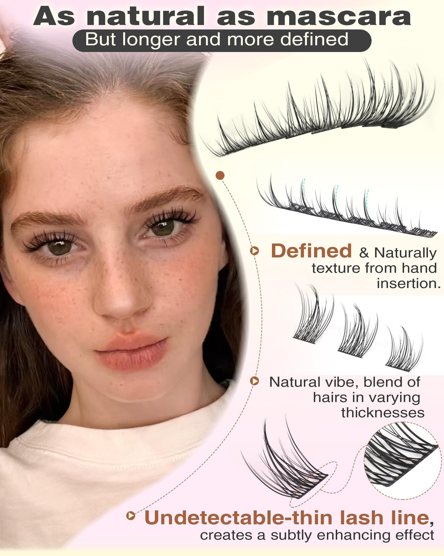 DIY Wispy Natural Lash Clusters