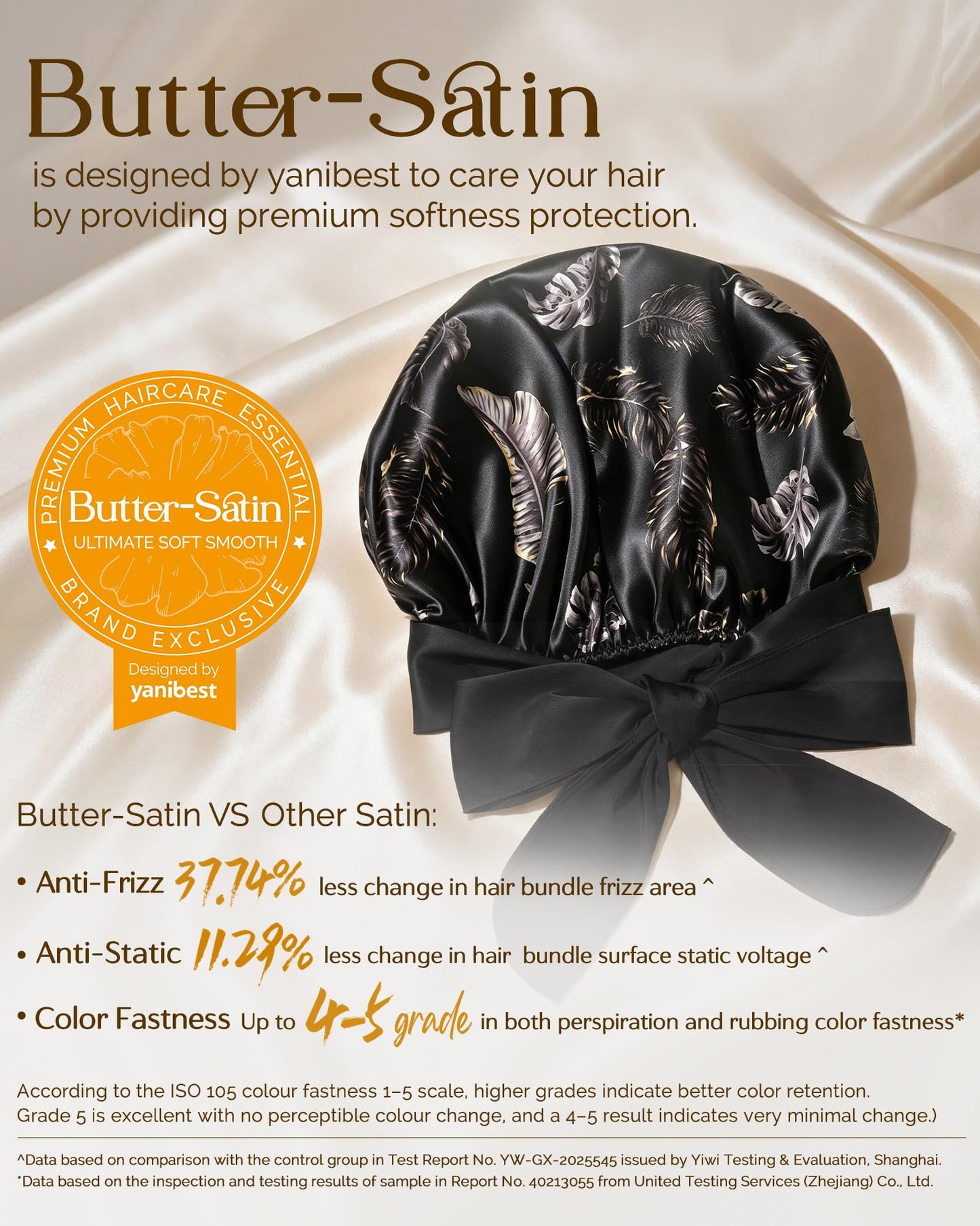 Adjustable Silk Bonnet for Sleeping Women Double Layer Satin Bonnet Reduce Friction Prevent Frizz Curly Hair