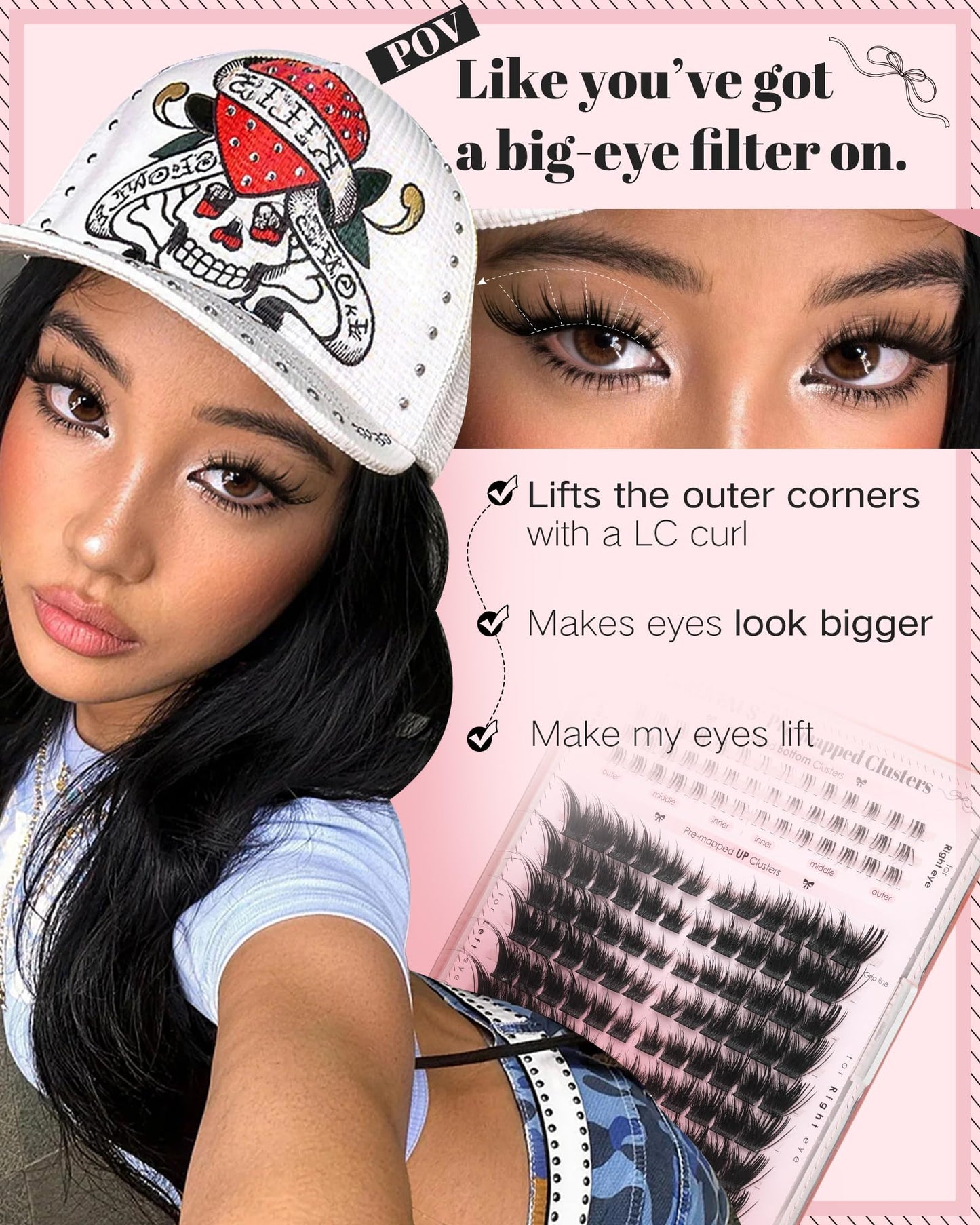 Manga Pre-Mapped Volume Wispy Spike Lash Clusters