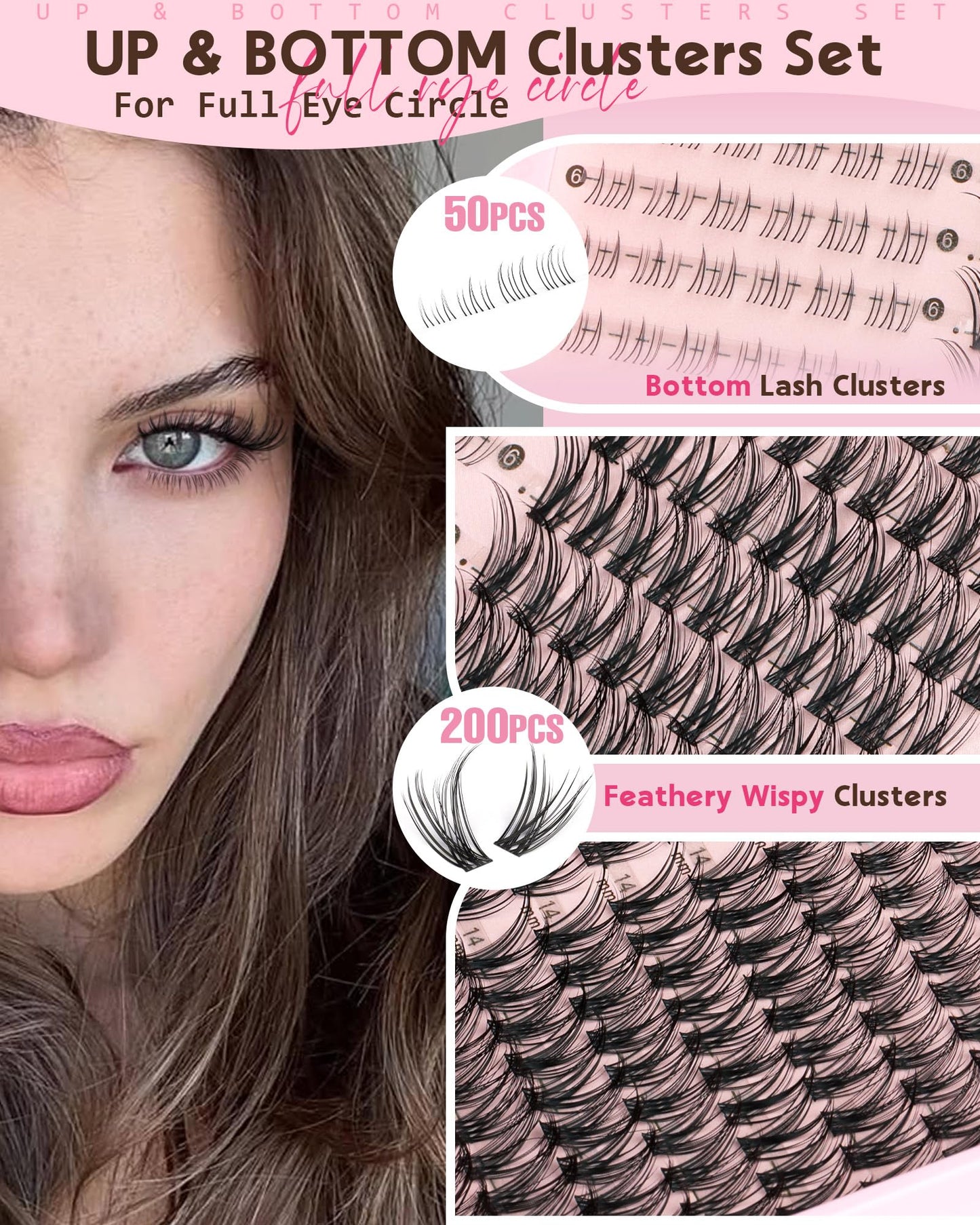 DIY Wispy Natural Lash Clusters