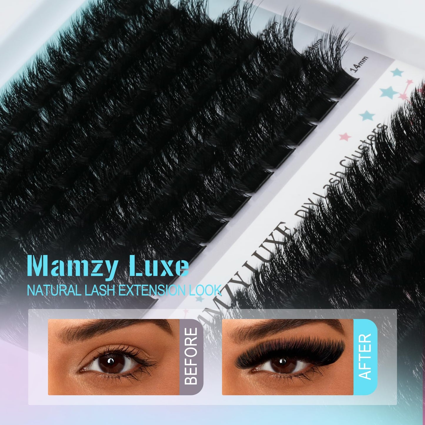Lash Clusters 708PCS Cluster Eyelash Extensions 10-16MM Wispy Lashes Clusters 30+40+50+60+80+100D Eyelash Clusters Mix Daily Look Fake Eyelashes Extension