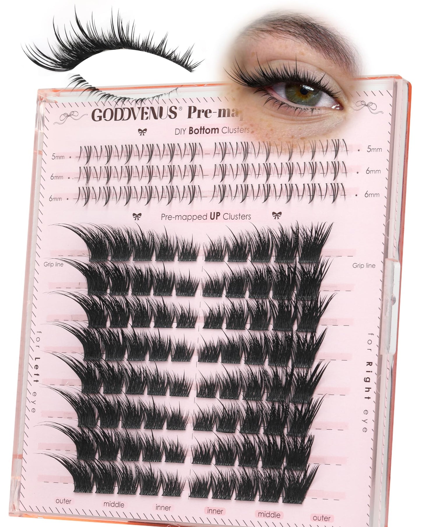 Manga Pre-Mapped Volume Wispy Spike Lash Clusters