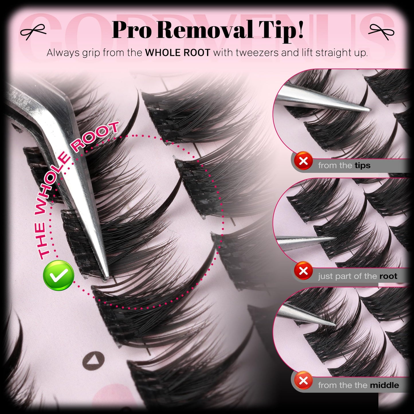 Manga Pre-Mapped Volume Wispy Spike Lash Clusters
