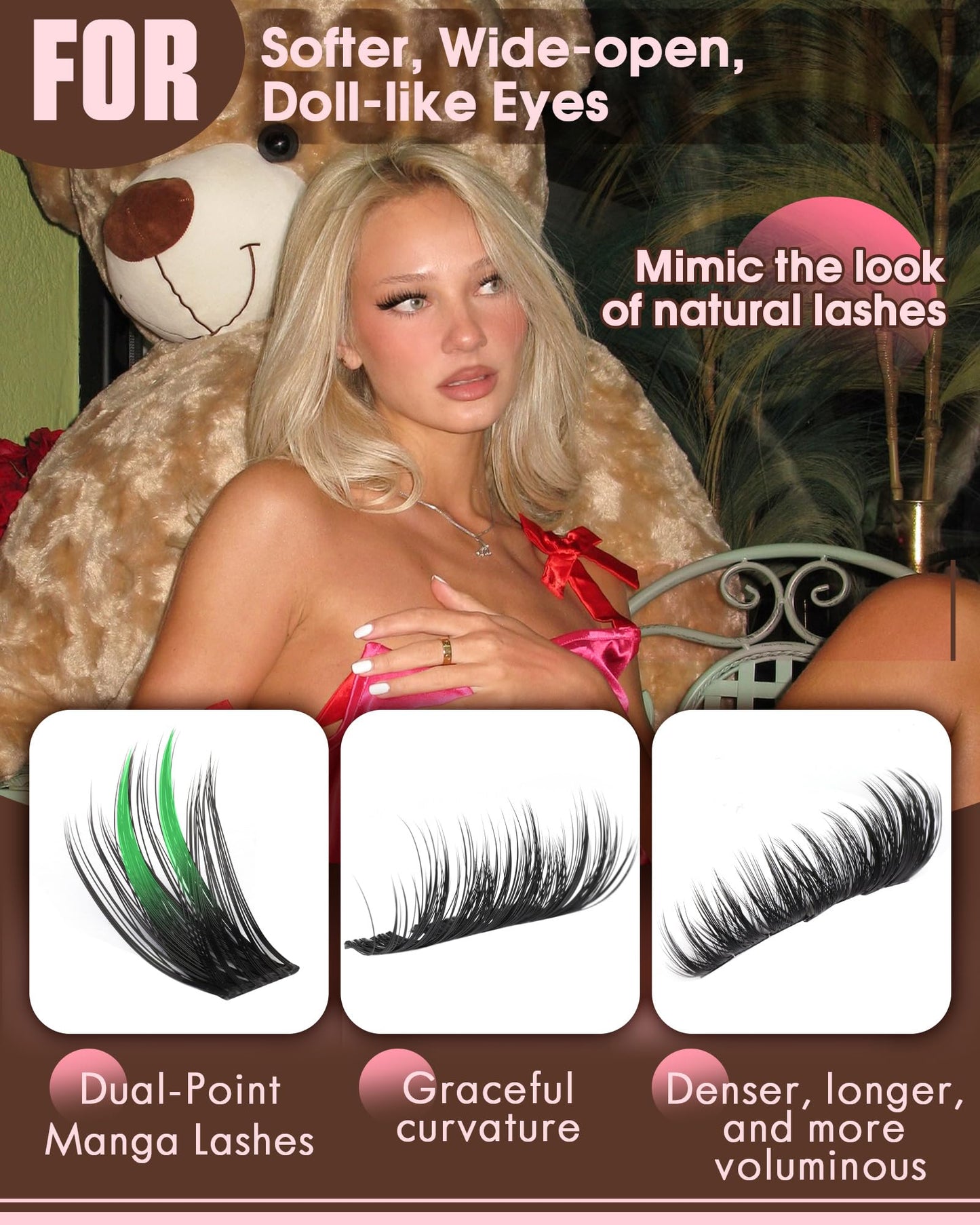 DIY Wispy Natural Lash Clusters
