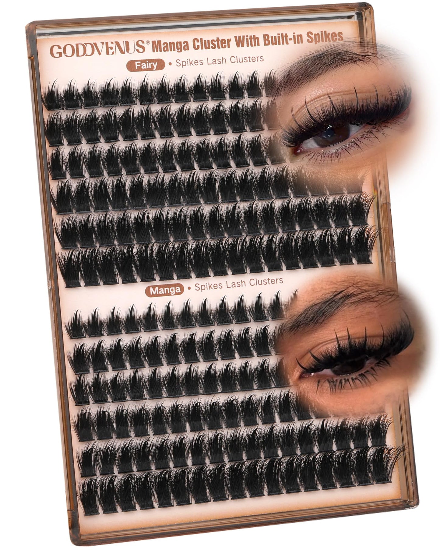 Manga Pre-Mapped Volume Wispy Spike Lash Clusters