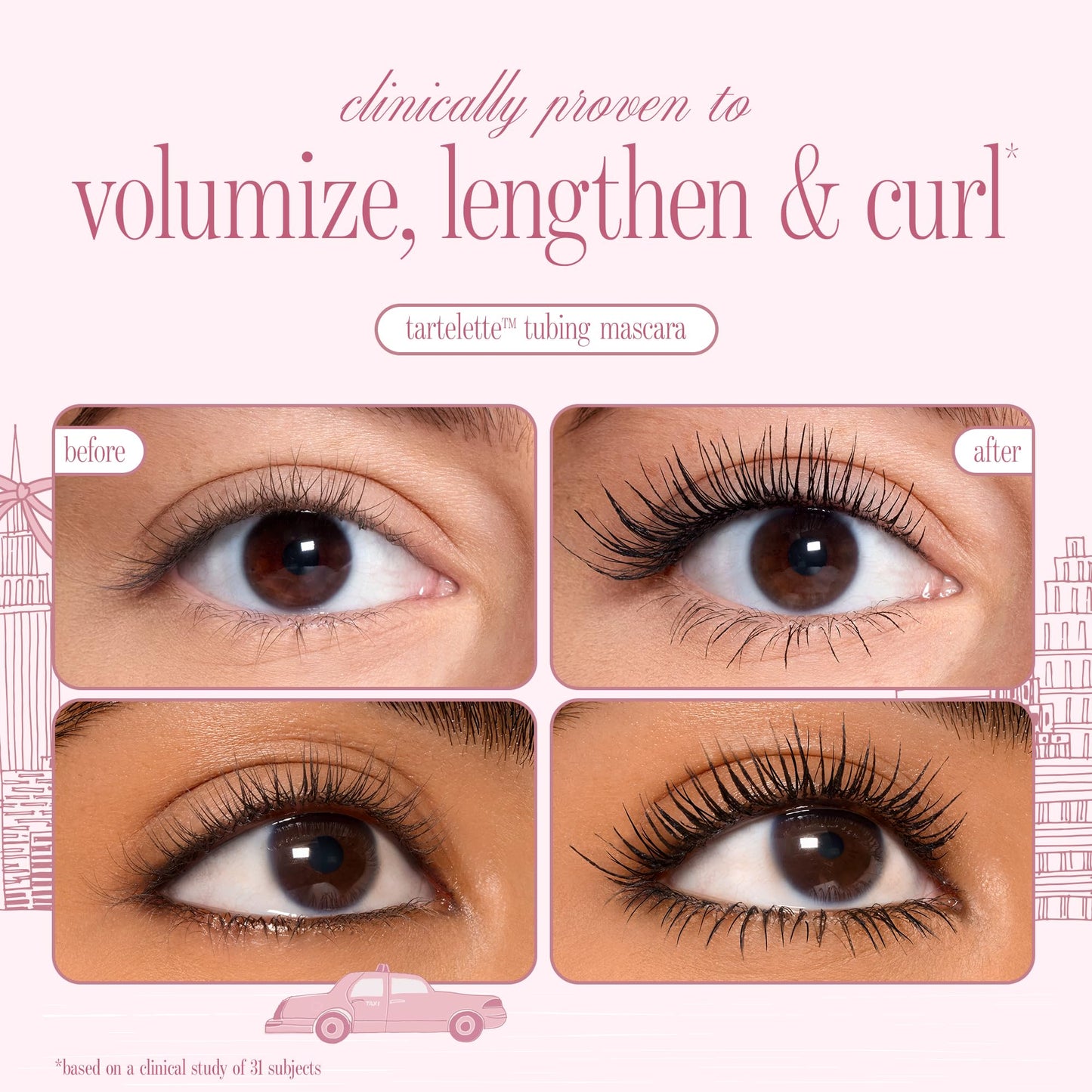 tarte tartelette tubing mascara – Lash Extensions in a Tube, Easy-to-Remove Eye Makeup, Clinically Proven to Volumize & Curl, 24Hr Smudge-Proof Longwear, vegan & cruelty-free