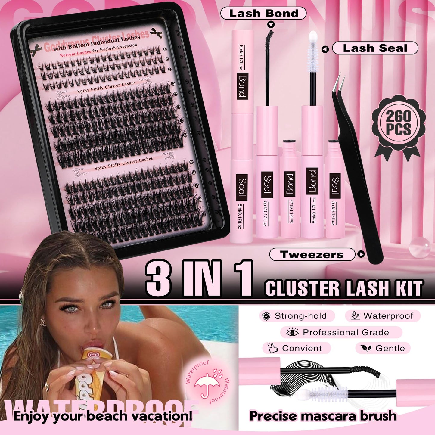 Manga Pre-Mapped Volume Wispy Spike Lash Clusters