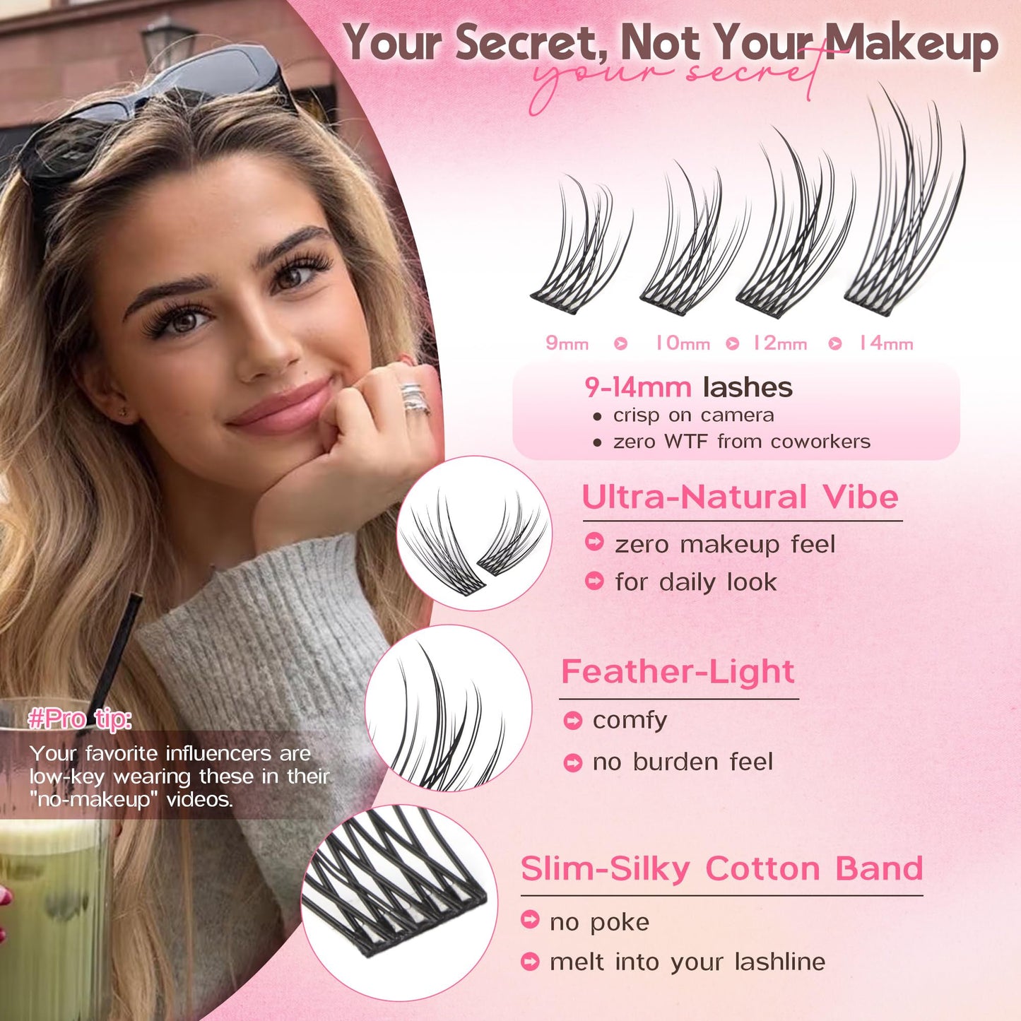 DIY Wispy Natural Lash Clusters