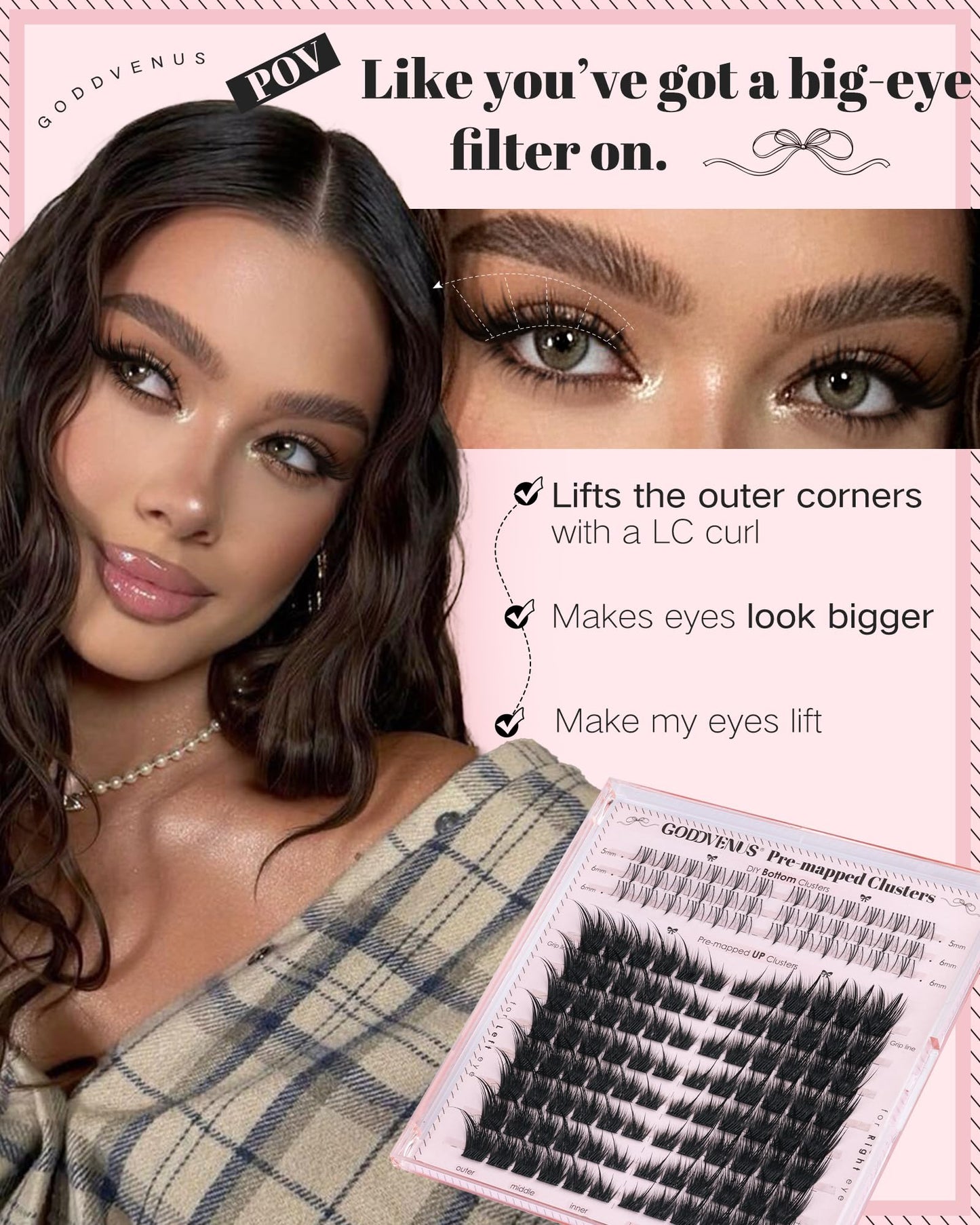 Manga Pre-Mapped Volume Wispy Spike Lash Clusters