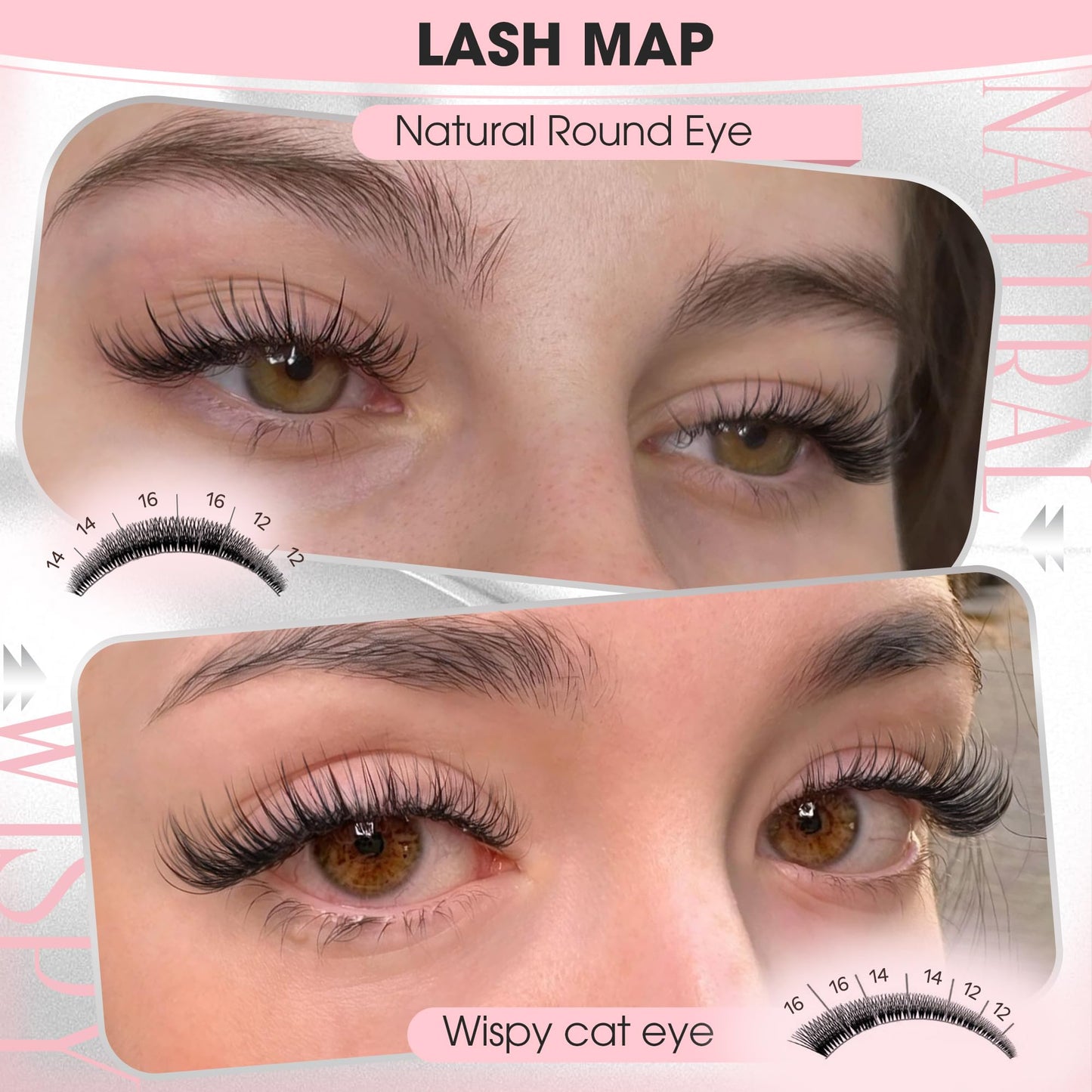 DIY Wispy Natural Lash Clusters