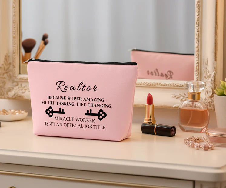 Real Estate Agent Makeup Bag