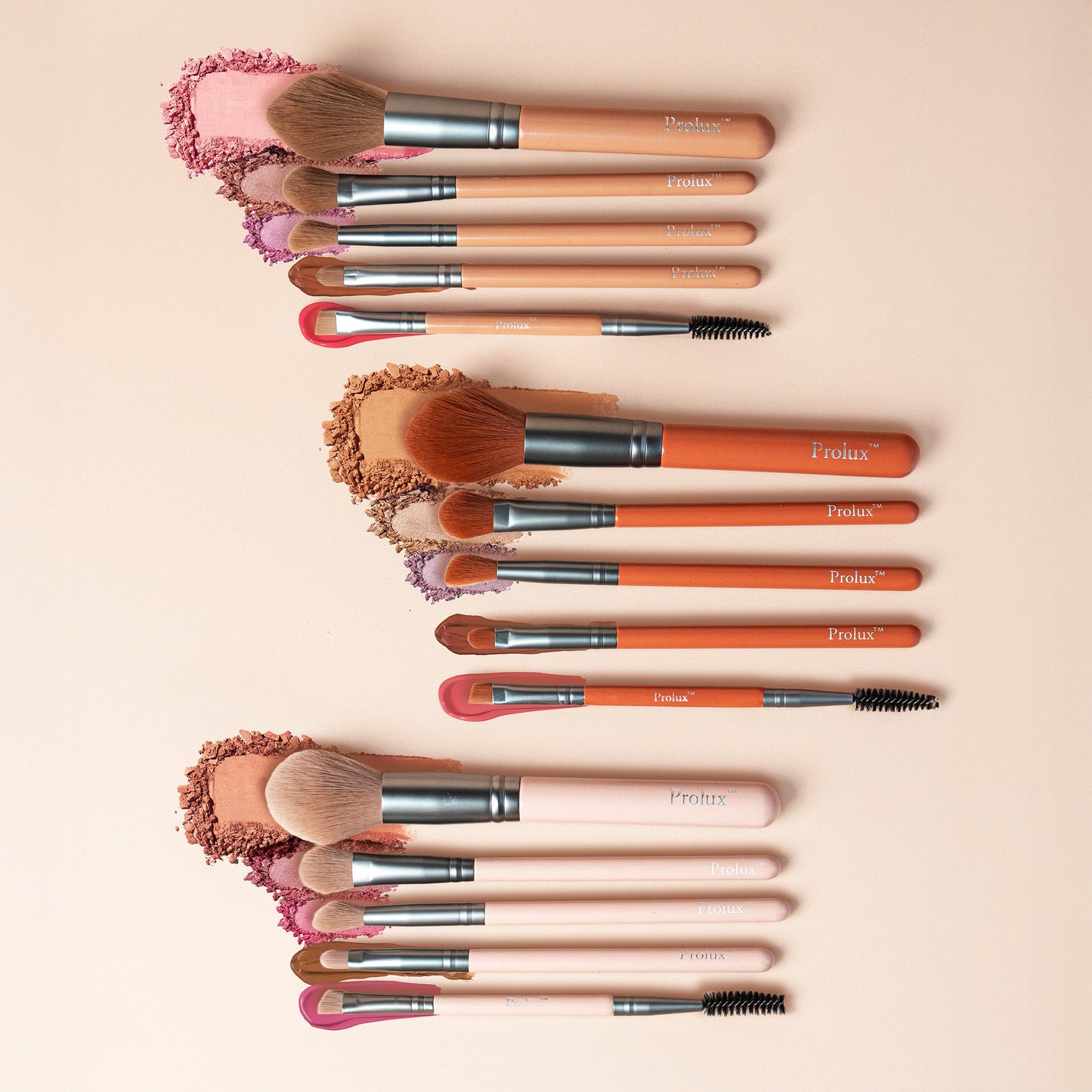 Makeup Brush Set: 5pc count