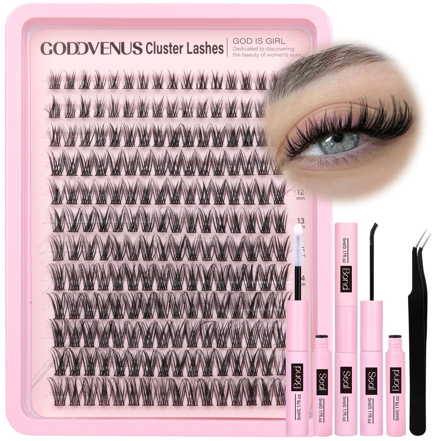 DIY Wispy Natural Lash Clusters