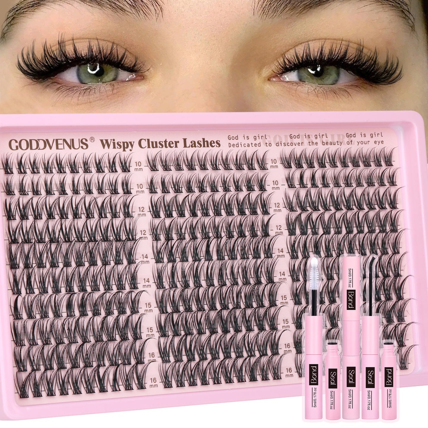DIY Wispy Natural Lash Clusters