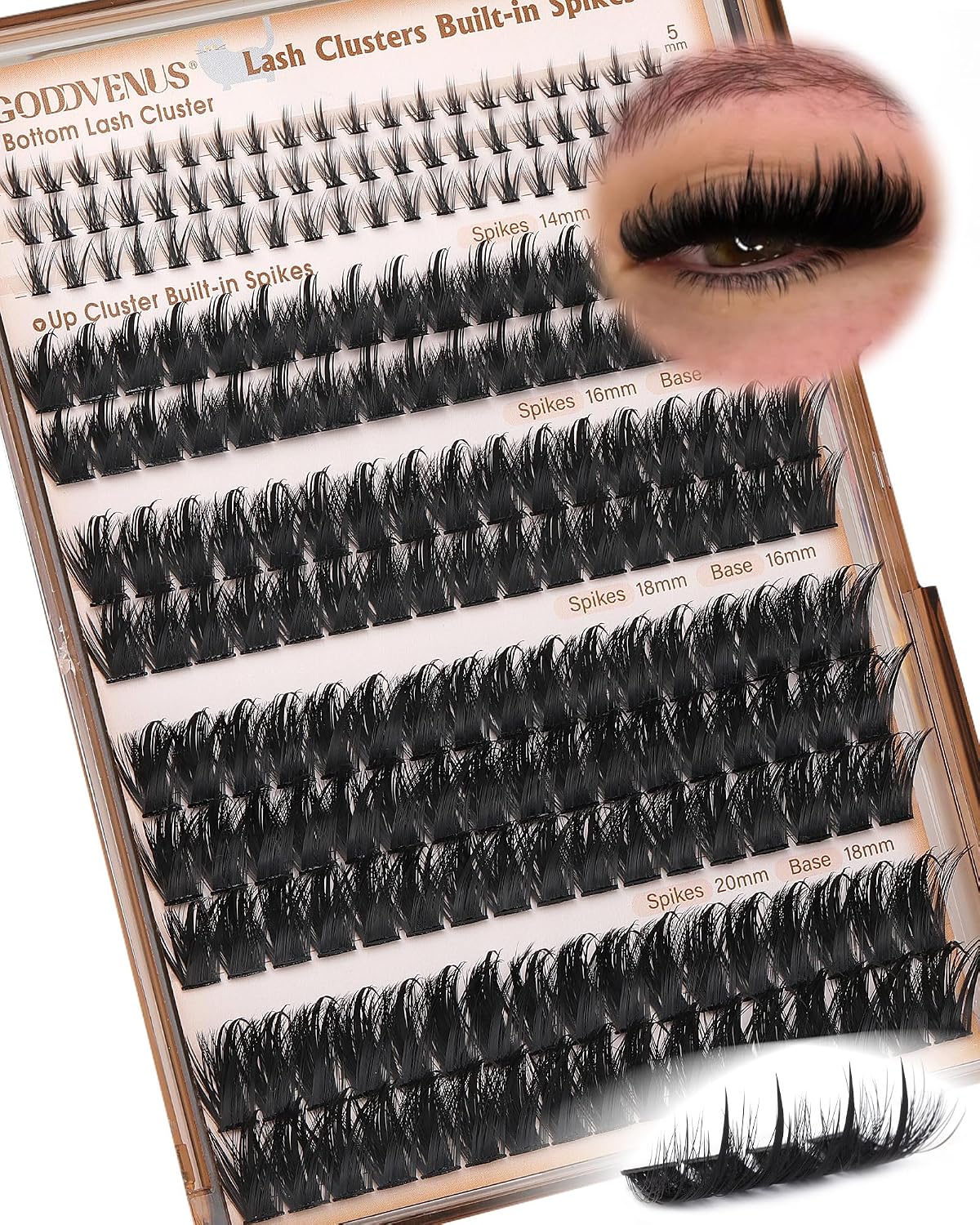 Manga Pre-Mapped Volume Wispy Spike Lash Clusters