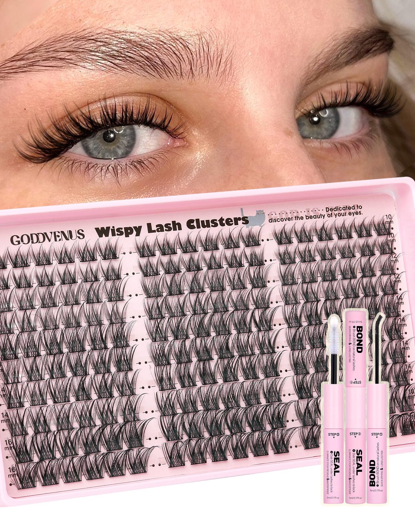 DIY Wispy Natural Lash Clusters
