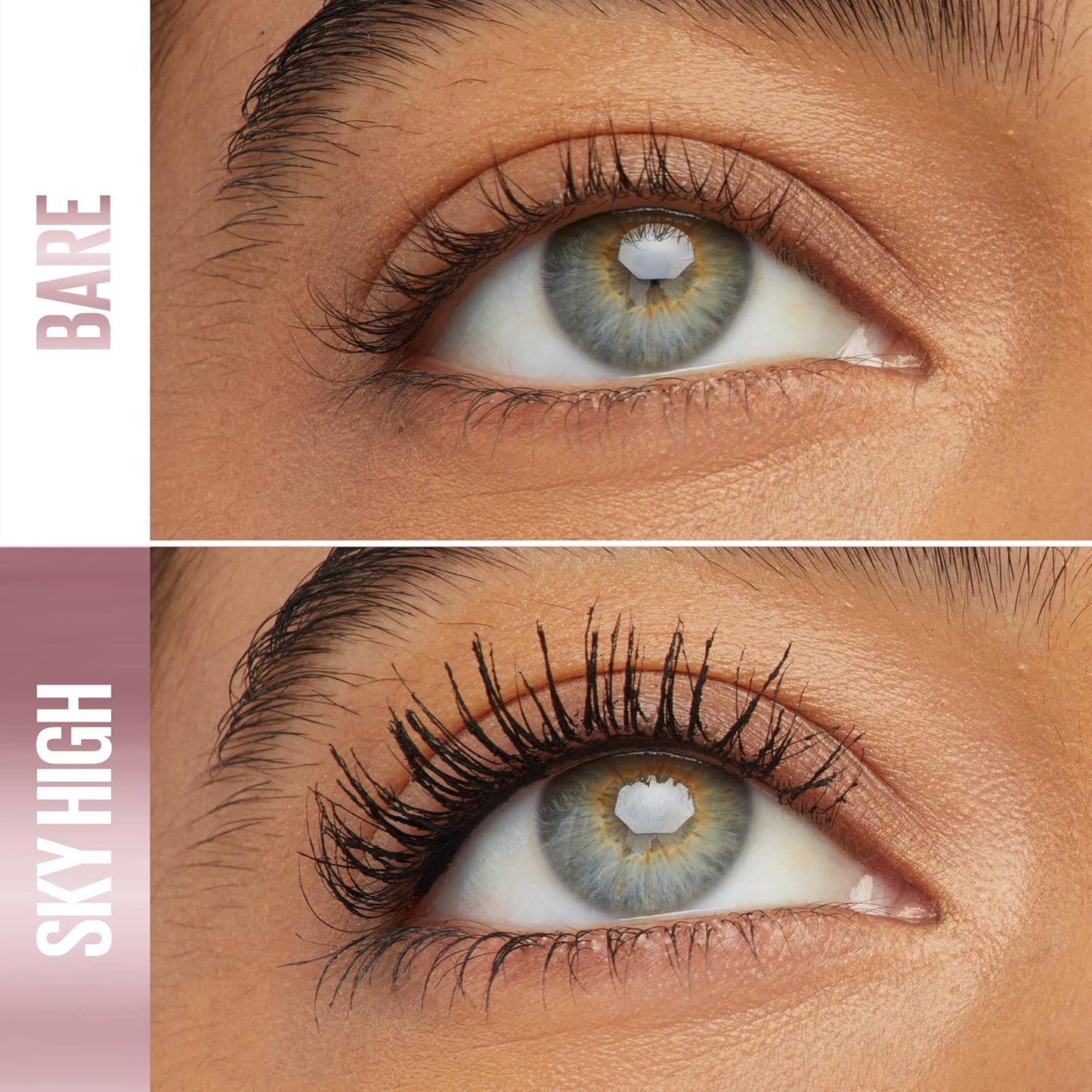Maybelline Lash Sensational Sky High Washable Mascara Makeup, Volumizing, Lengthening, Defining, Curling, Multiplying, Buildable Formula, Blackest Black, 1 Count