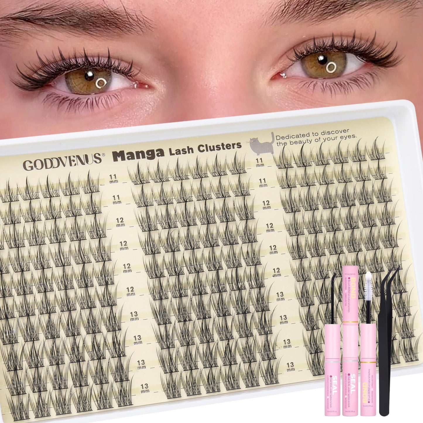 DIY Wispy Natural Lash Clusters