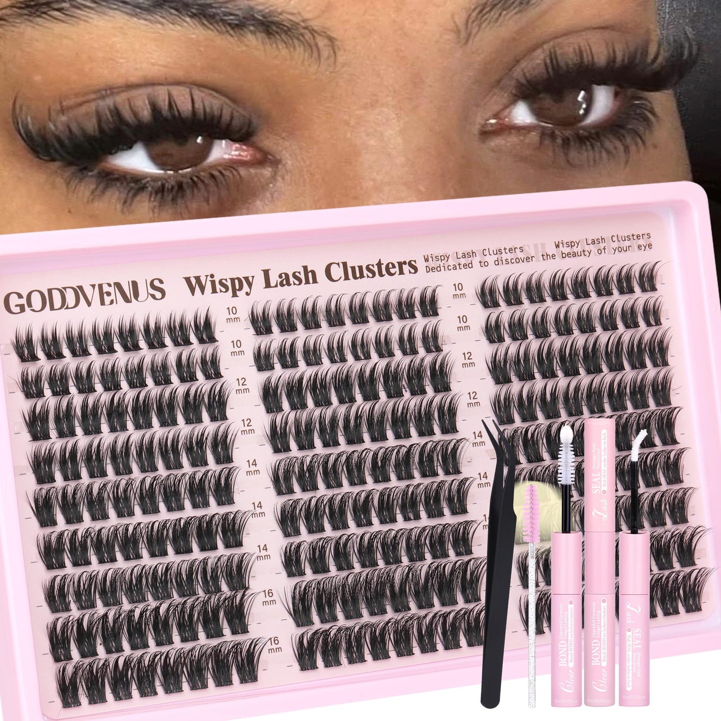 DIY Wispy Natural Lash Clusters