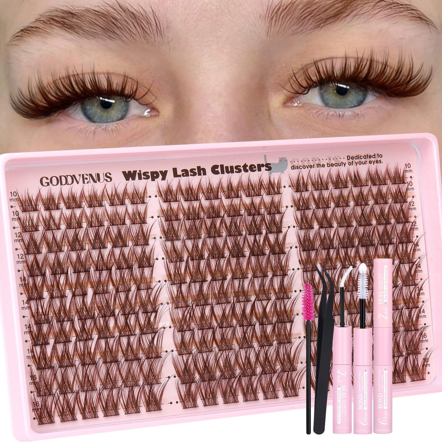 DIY Wispy Natural Lash Clusters