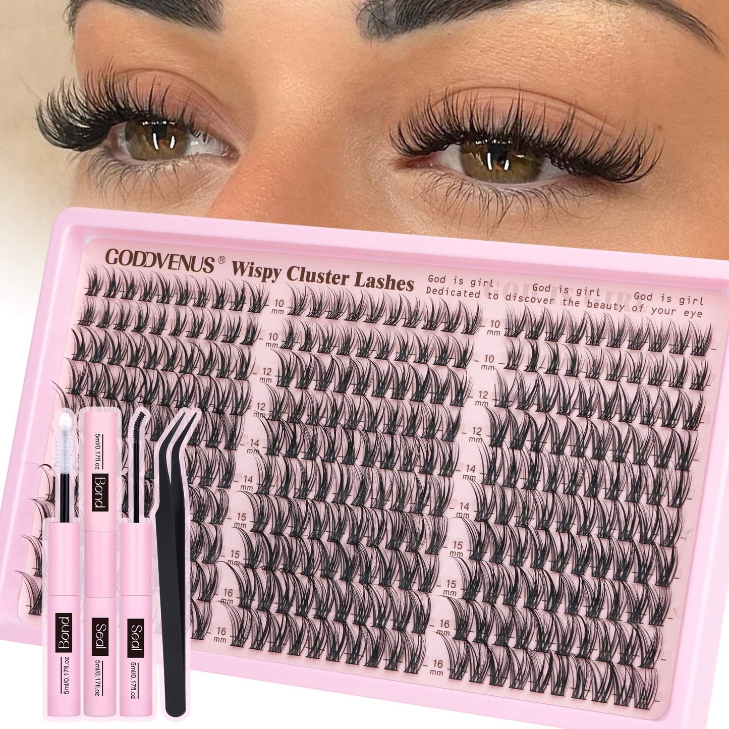 DIY Wispy Natural Lash Clusters