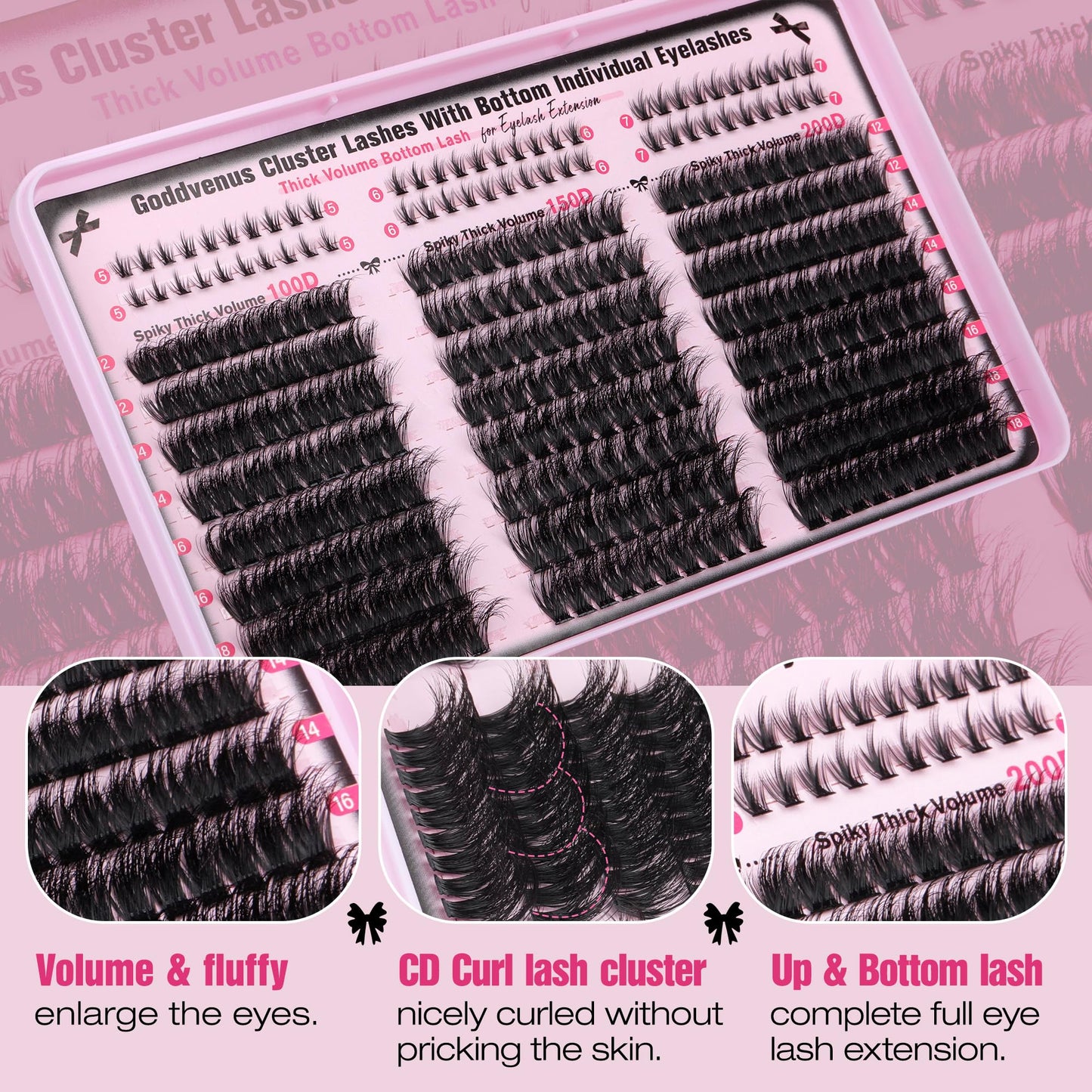 Manga Pre-Mapped Volume Wispy Spike Lash Clusters
