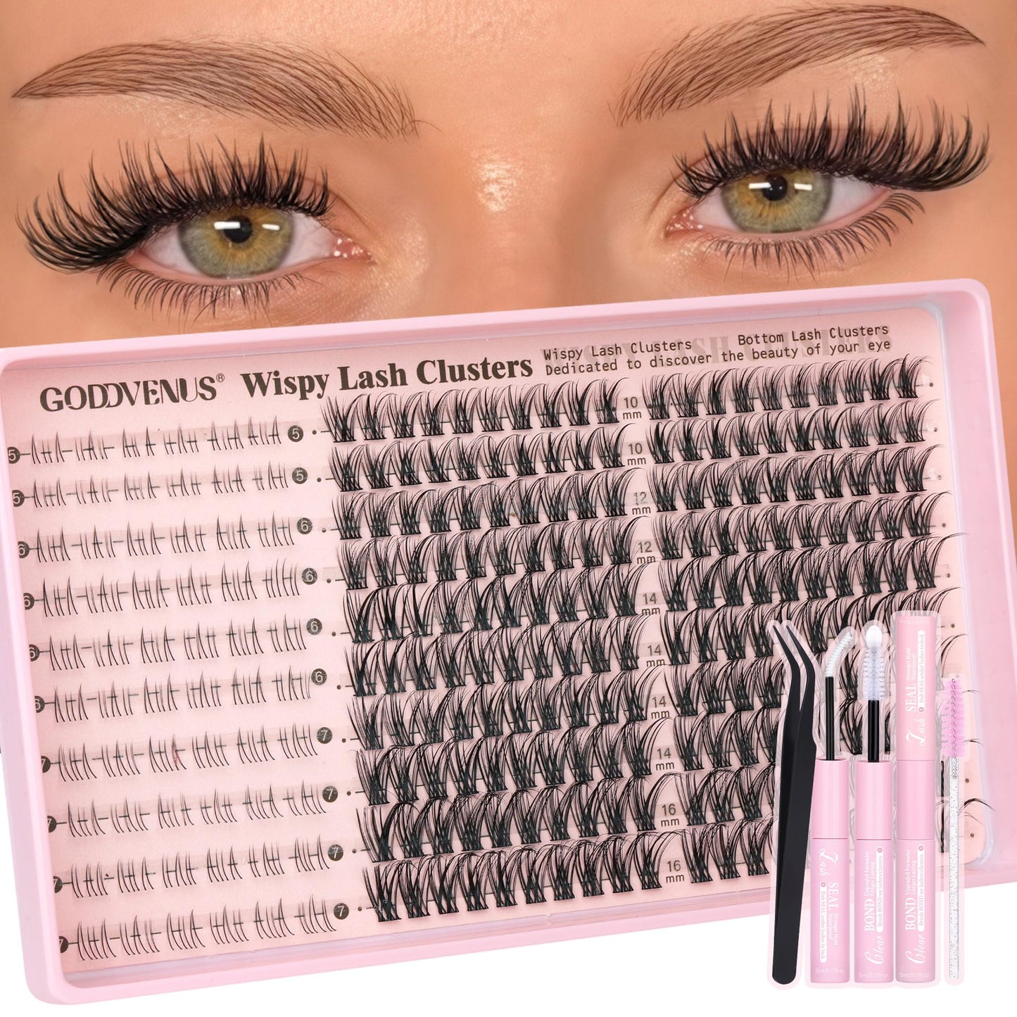 DIY Wispy Natural Lash Clusters